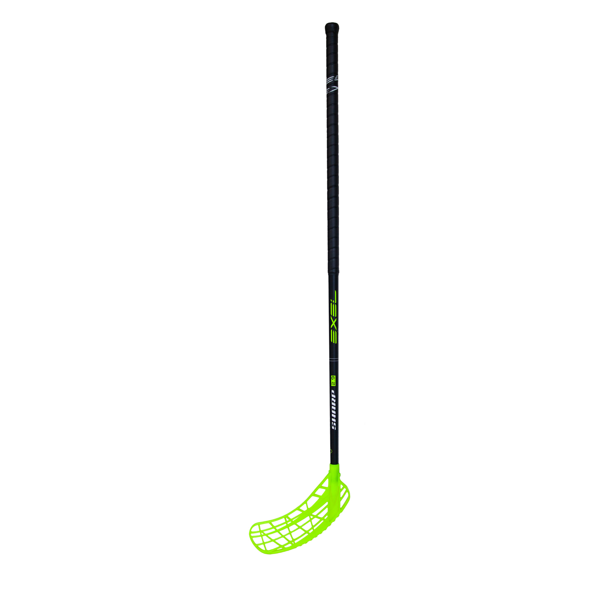 Exel Sharp 2.9 Round Sb Saalihokikepp, Must/Neoonkollane