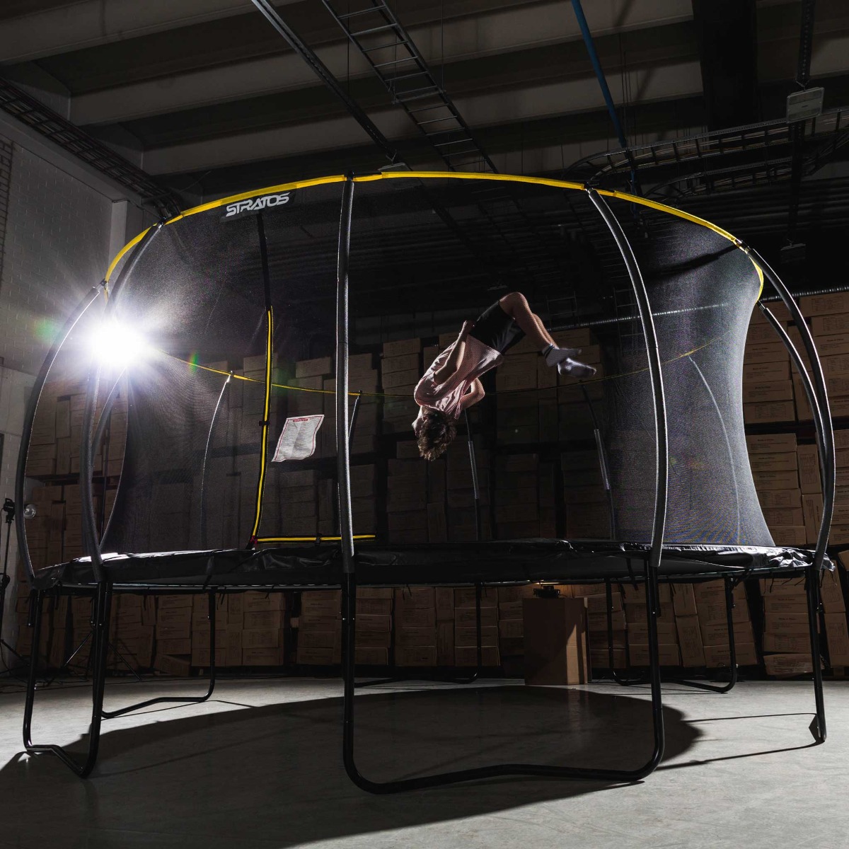 Stratos Trampolīns 4,27m ar Drošības Tīklu