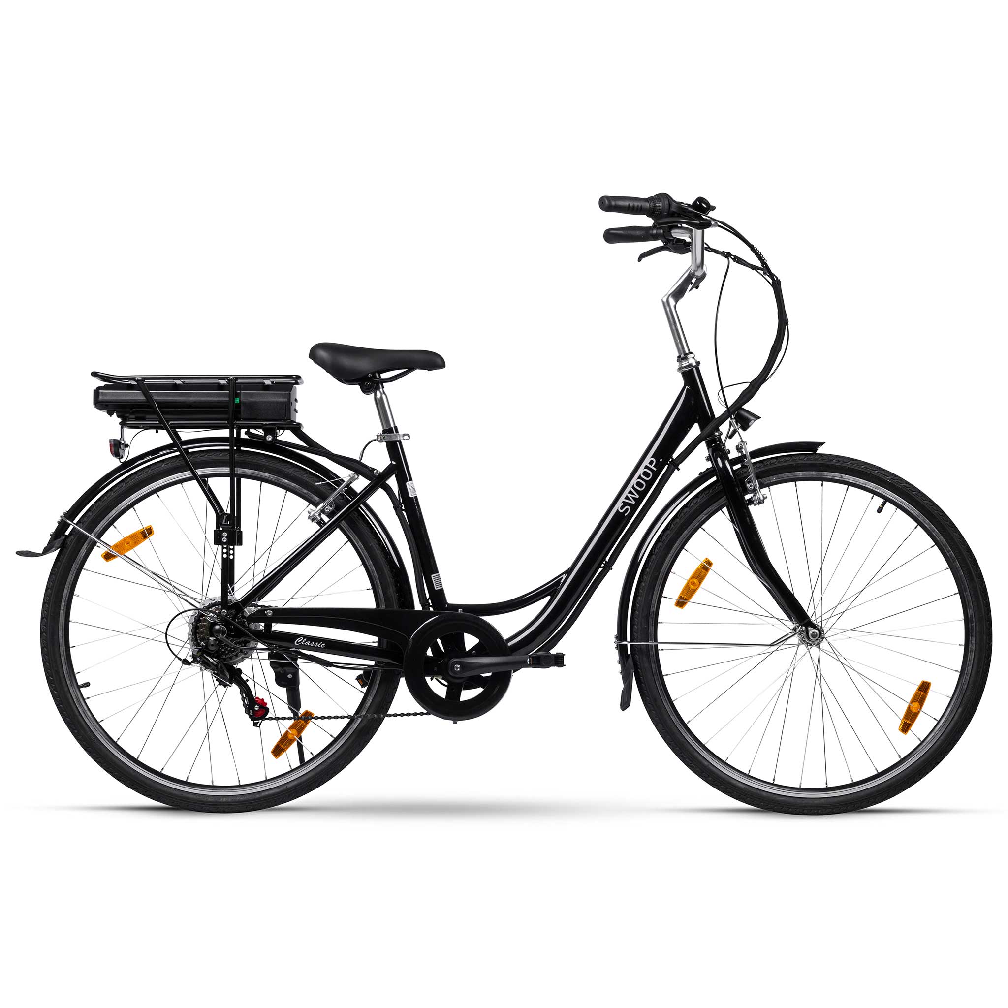 Swoop Elektrische Fiets Classic, Dames 28" Zwart
