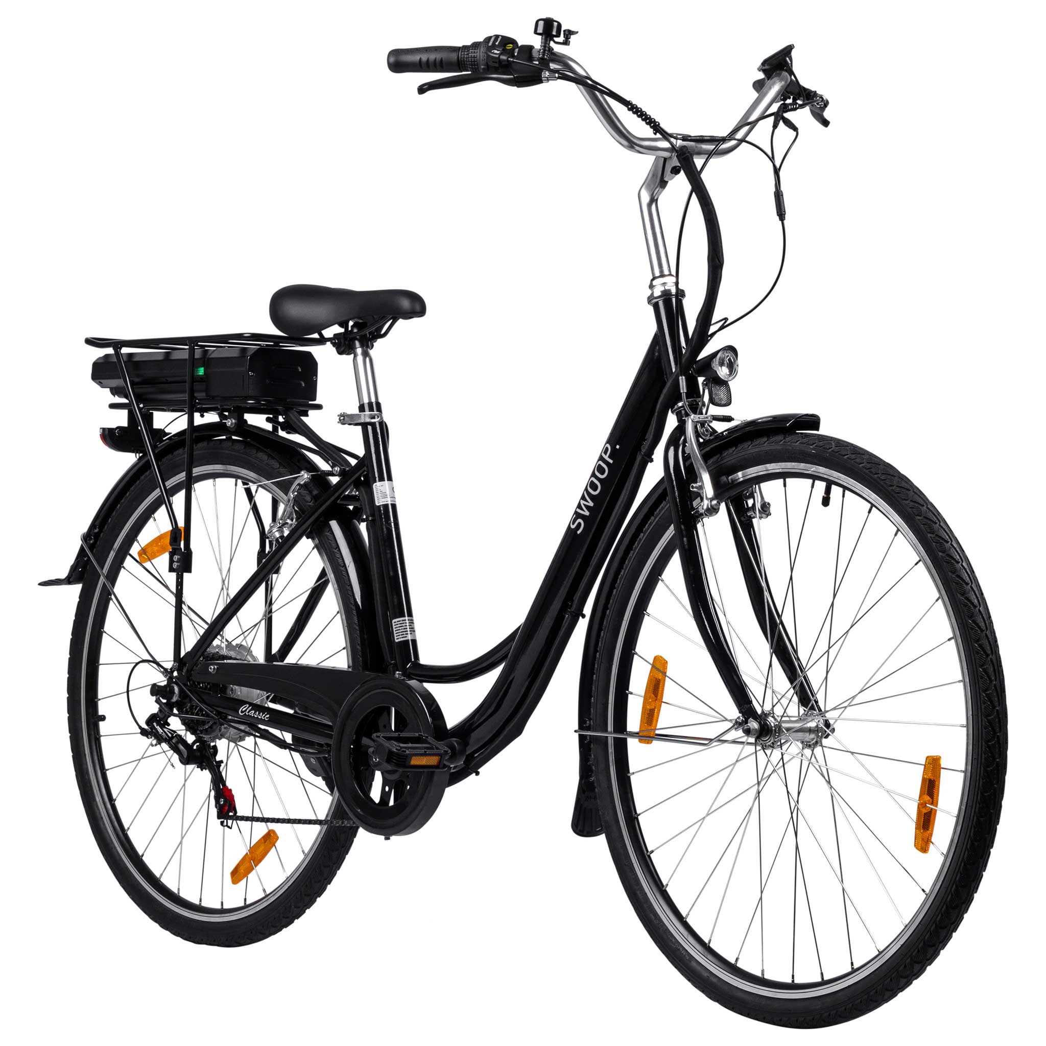 Swoop Elektriskais Skrejritenis Klasika, Sievietēm 28" Melns