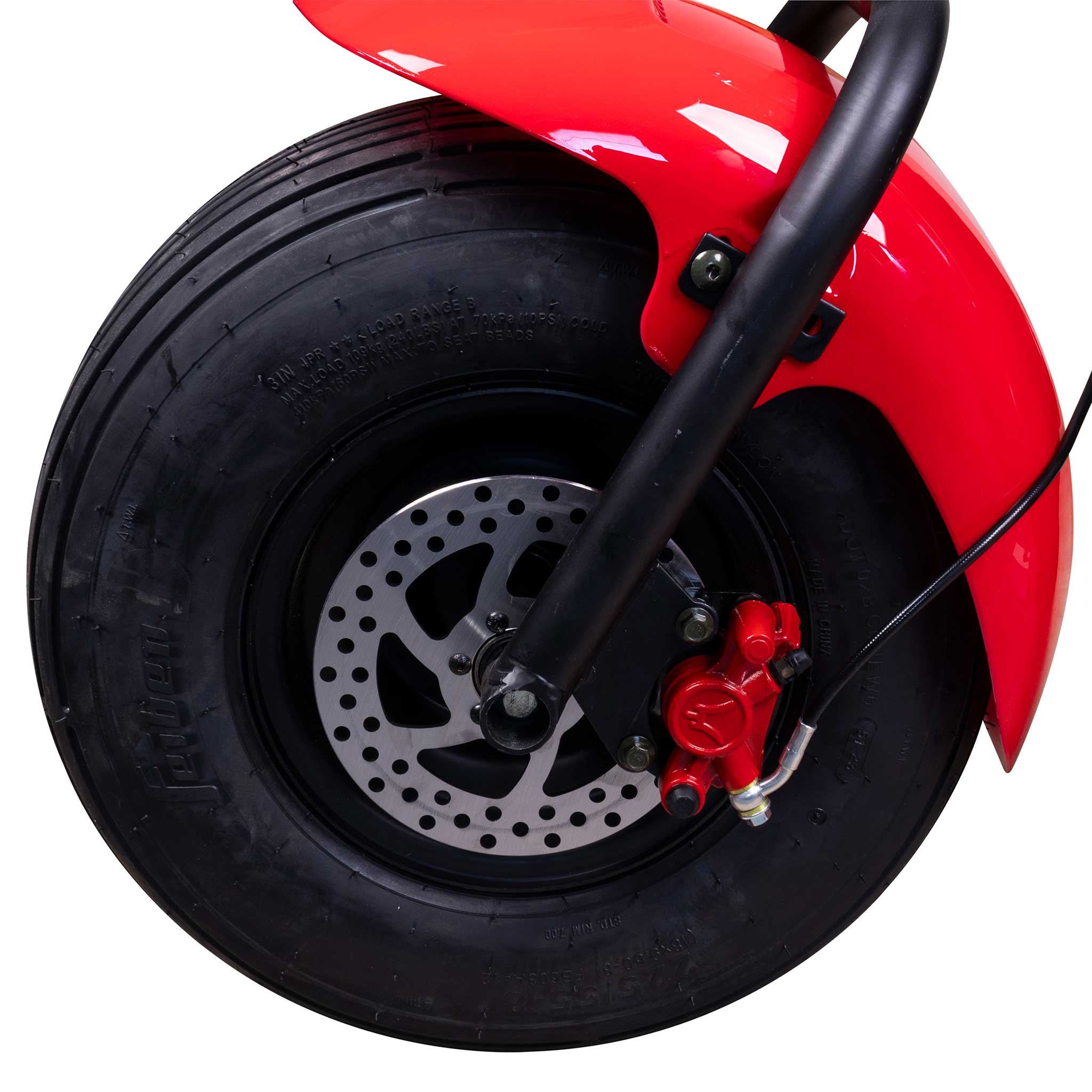 Swoop Elscooter Kruiser N4 1000W röd