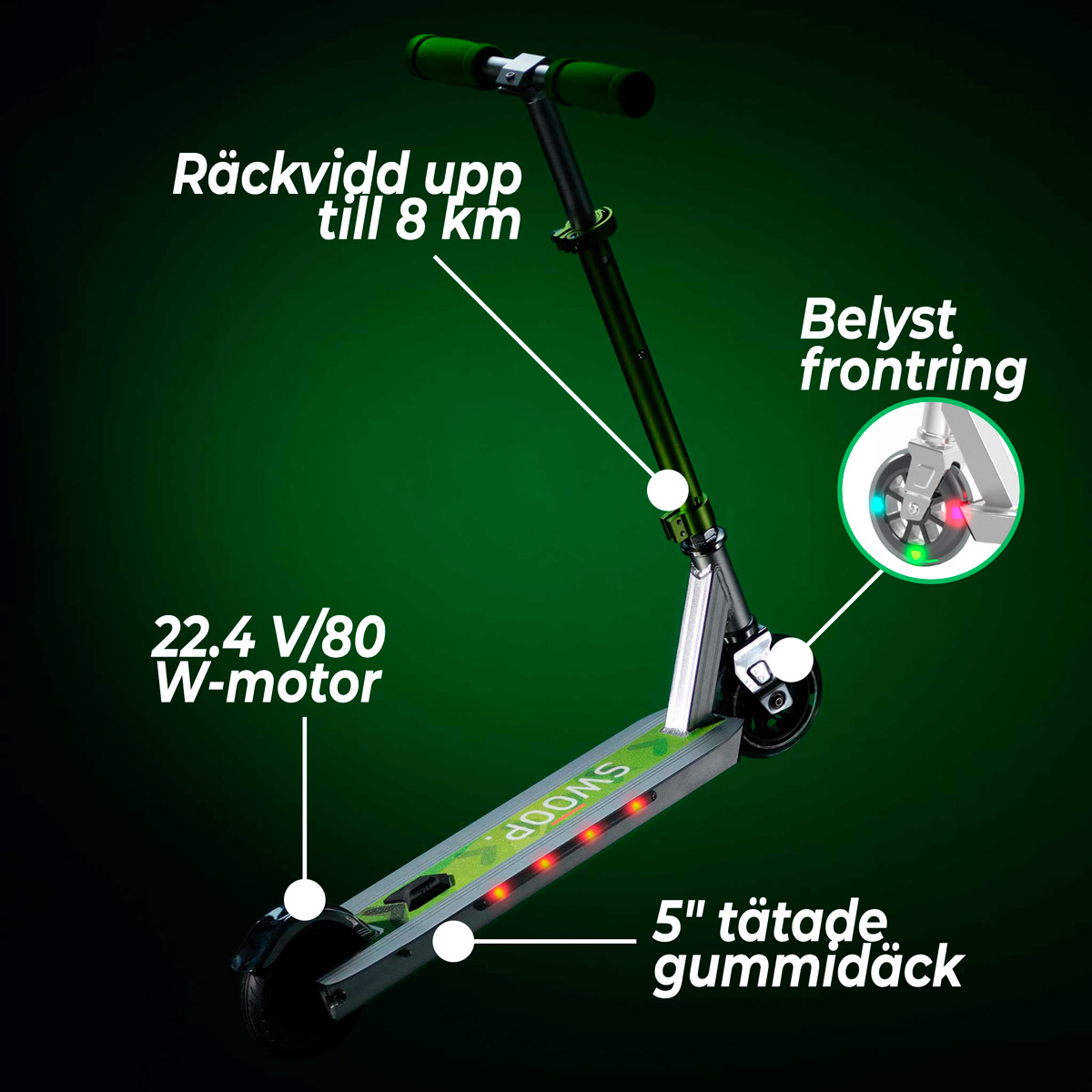 Swoop elscooter för barn ESK150