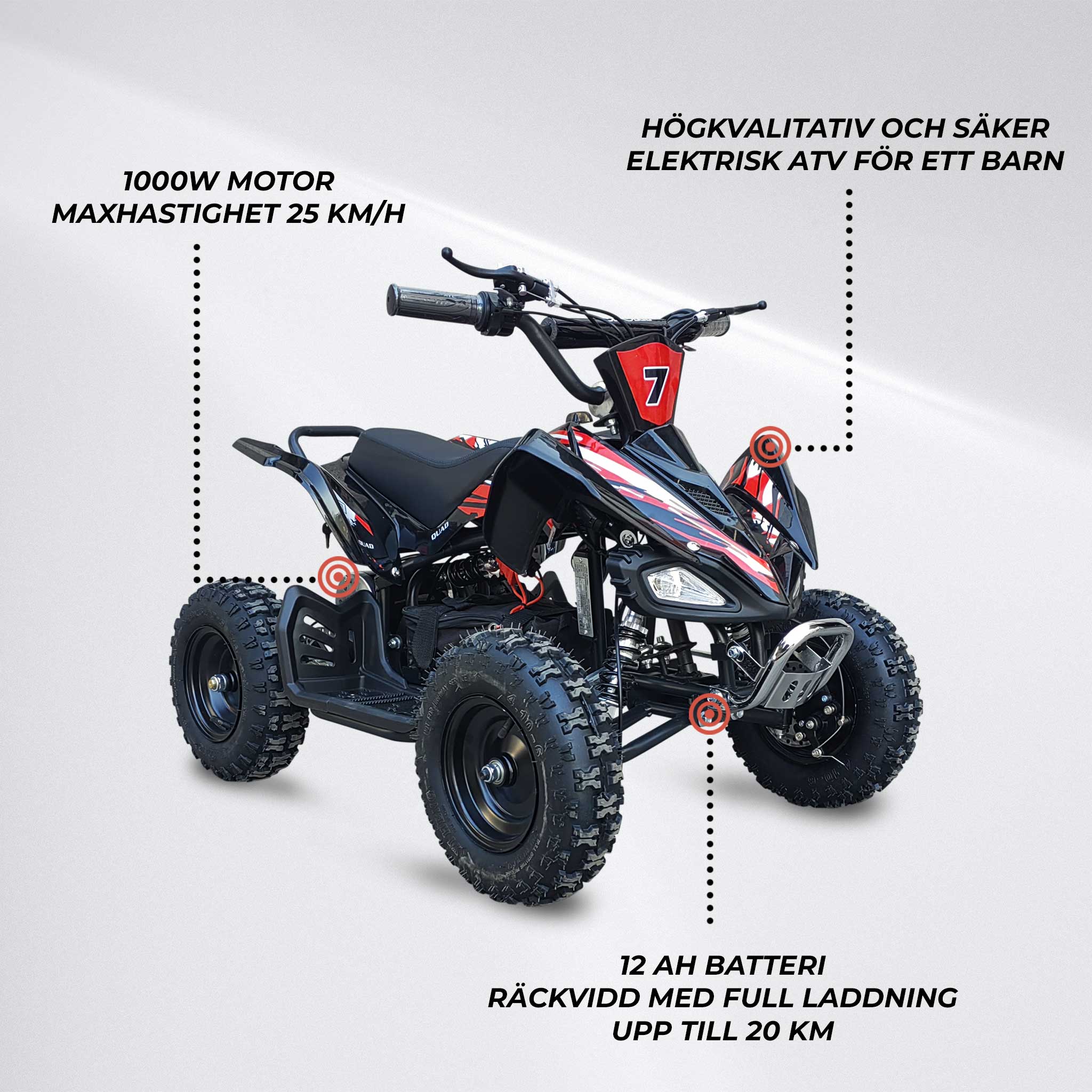 Swoop El fyrhjuling  Adventurer 1000W