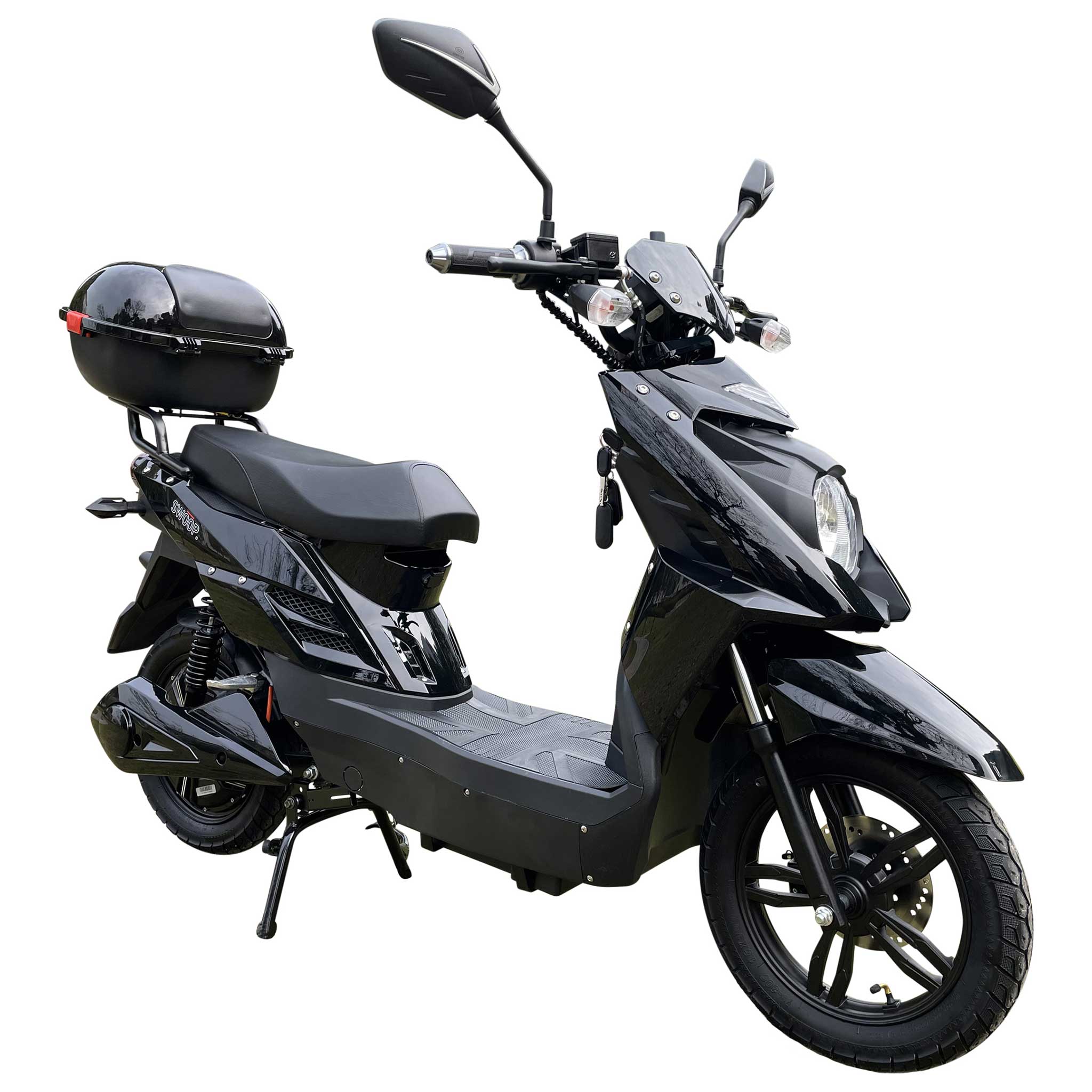 Swoop Elegante E-Scooter Elektroroller Schwarz 1000W