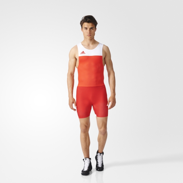 Adidas Tech Fall Strój Zapaśniczy, Czerwony