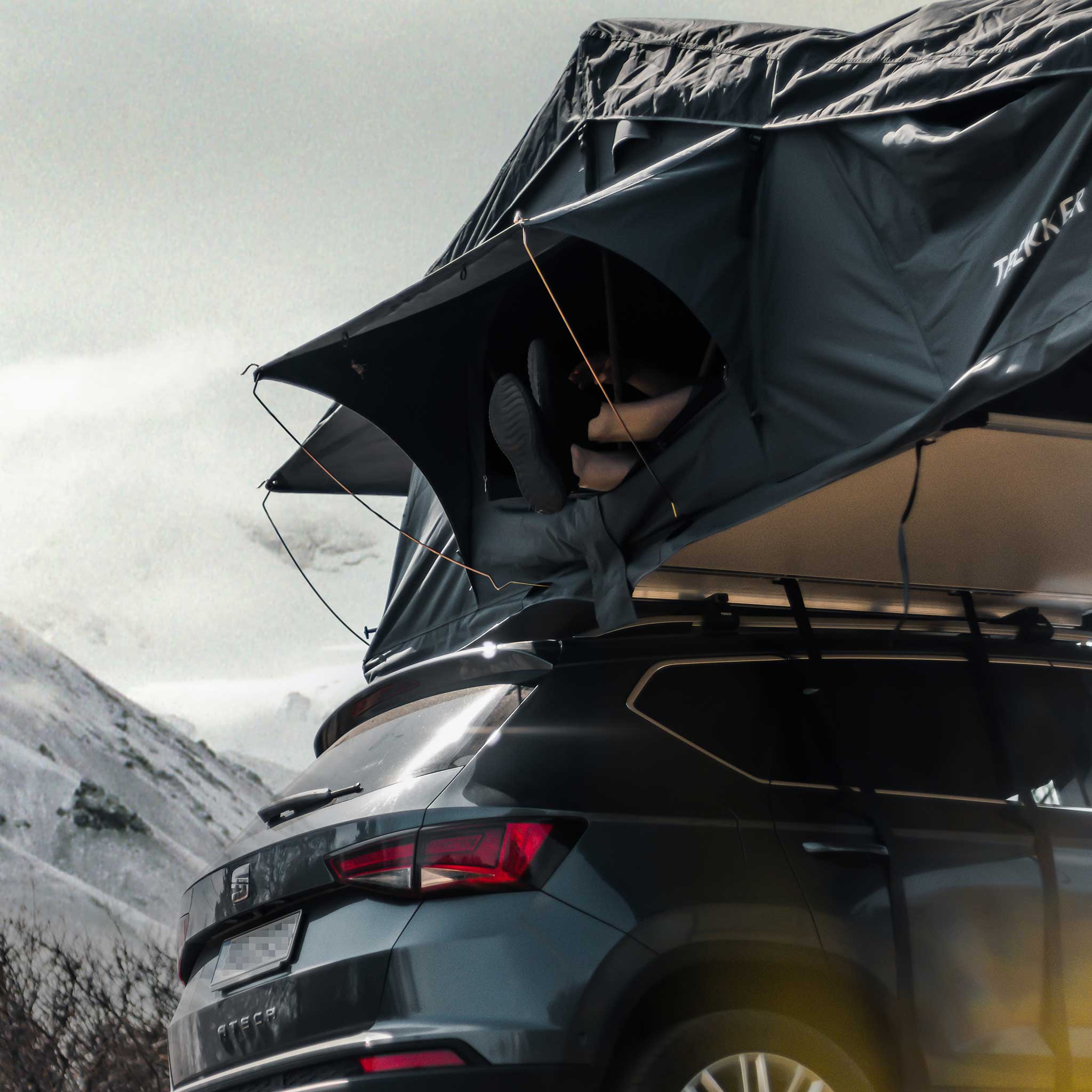 Trekker Dachzelt Camper M, grau