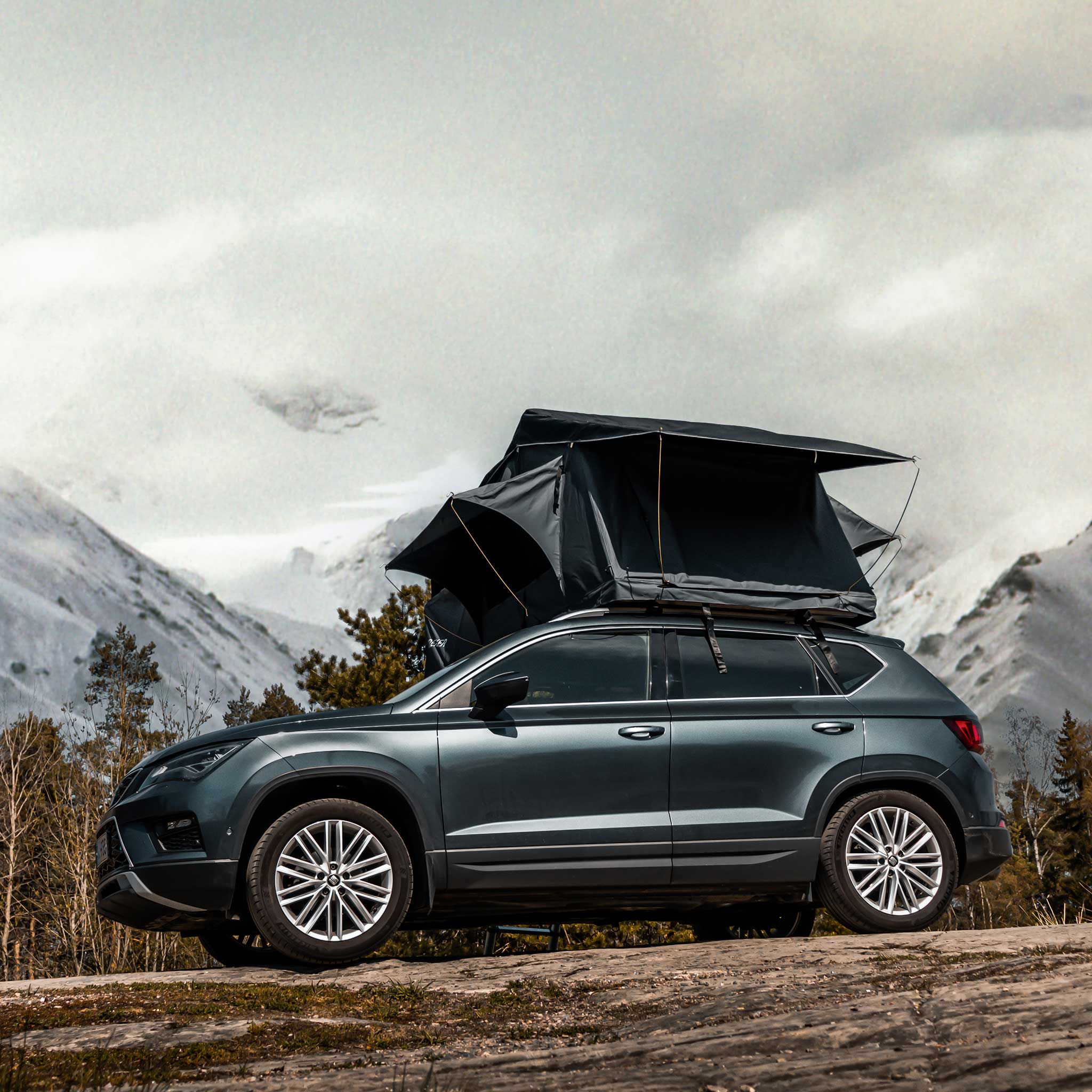 Trekker jumta telts Camper M, zaļa