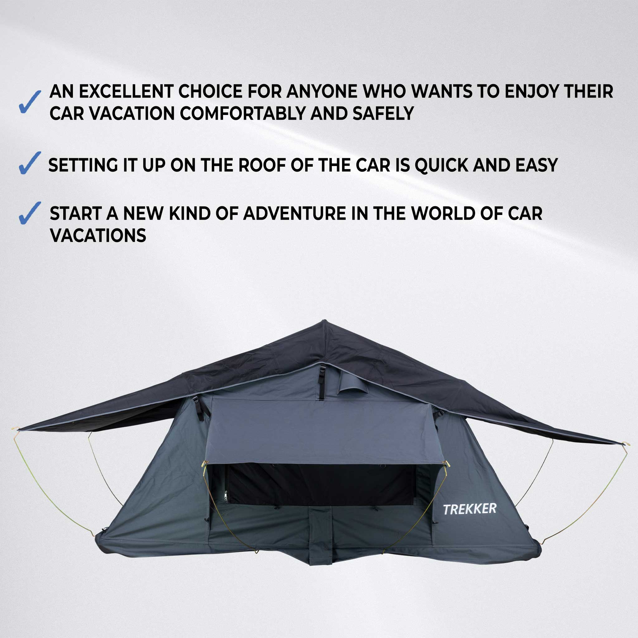 Trekker Rooftop tent Camper M, grey
