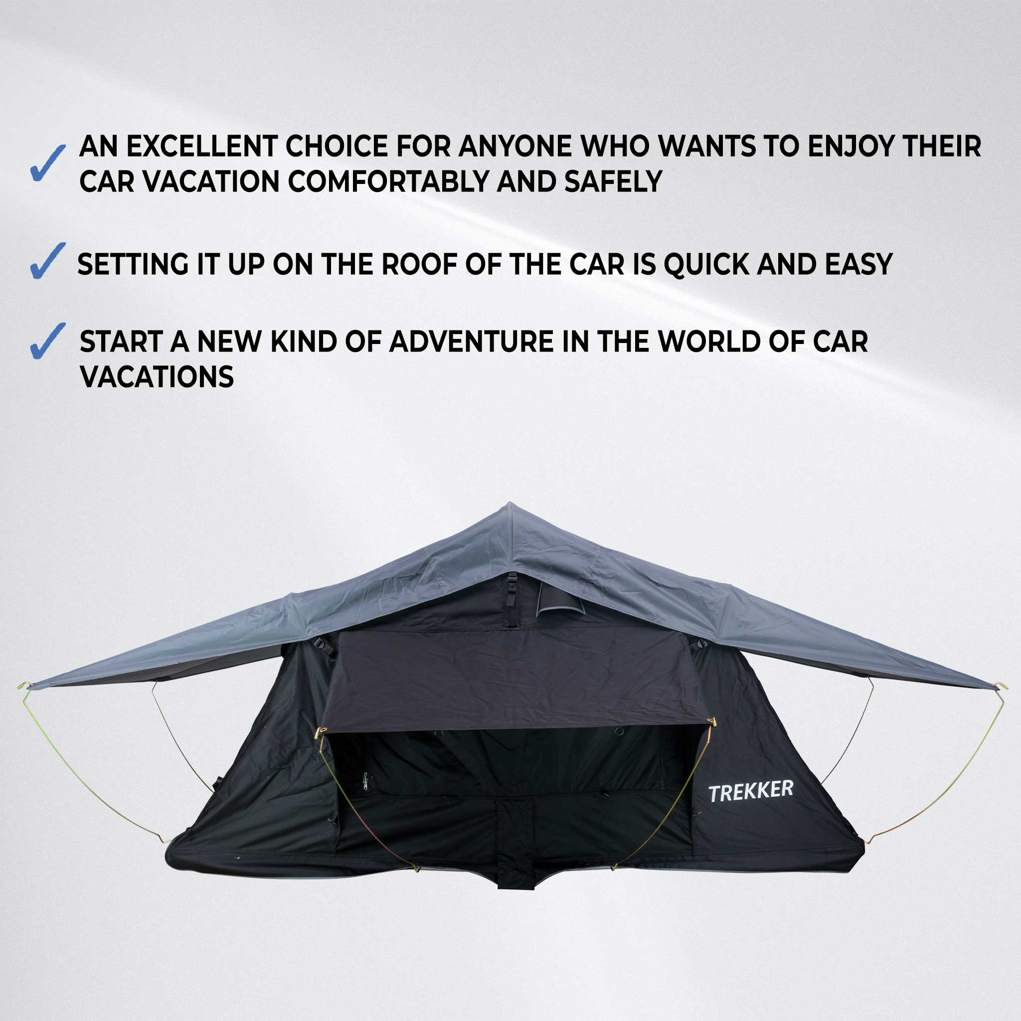 Trekker Rooftop tent Camper M, black
