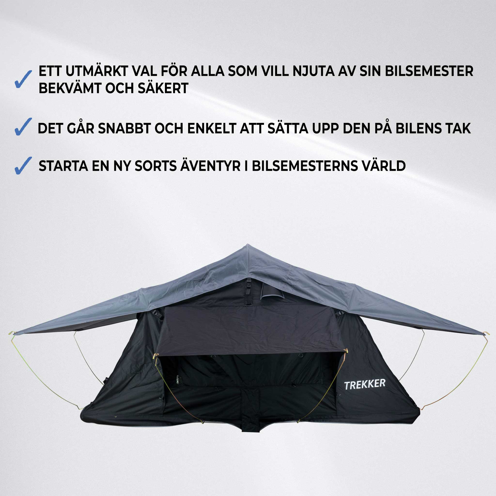 Trekker Taktält Camper M, svart