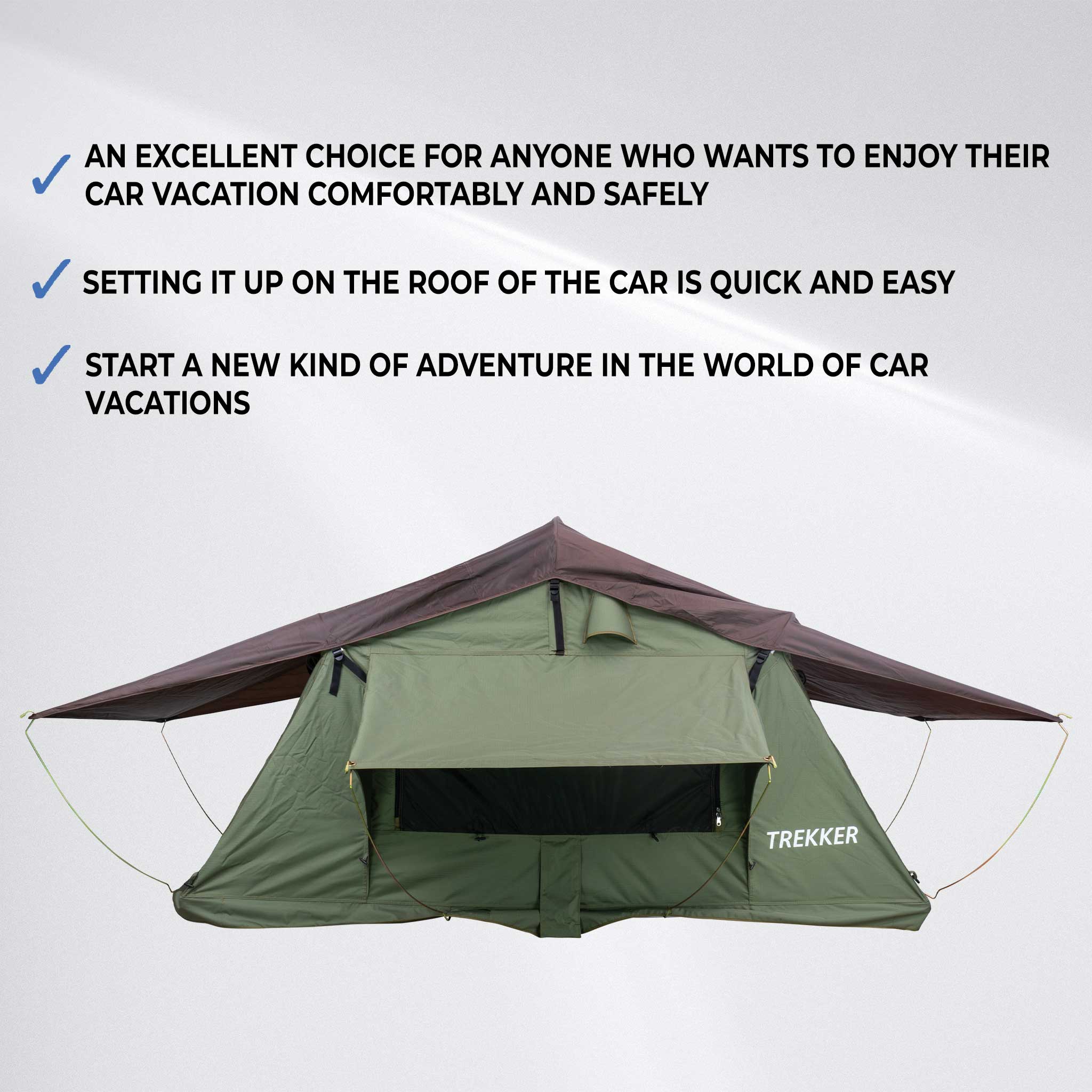 Trekker Rooftop tent Camper M, green