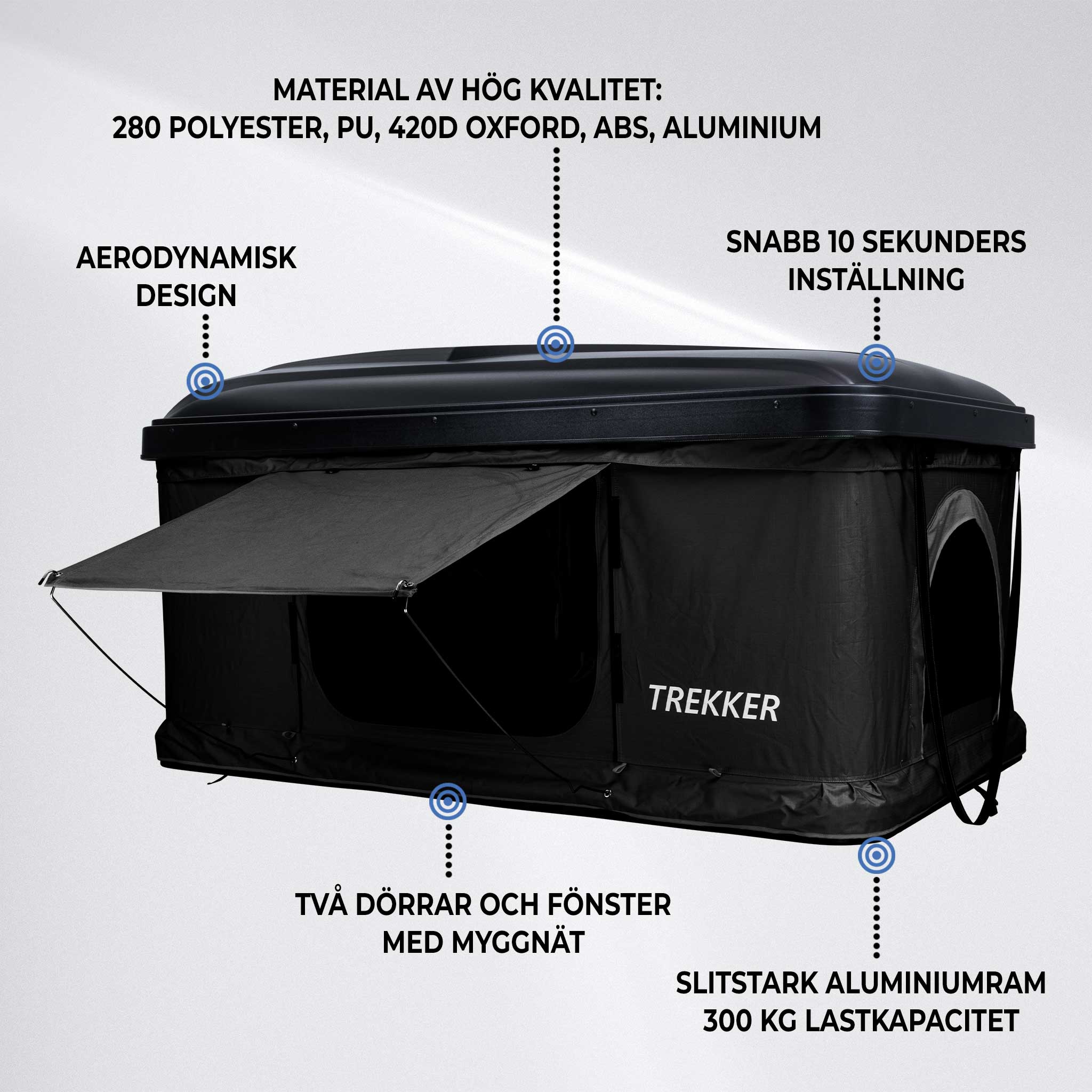 Trekker Taktält Hut M, svart