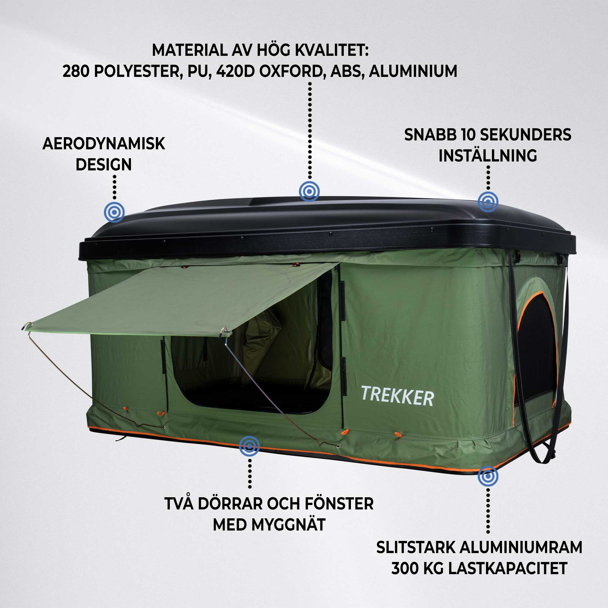 Trekker Taktält Hut M, grön