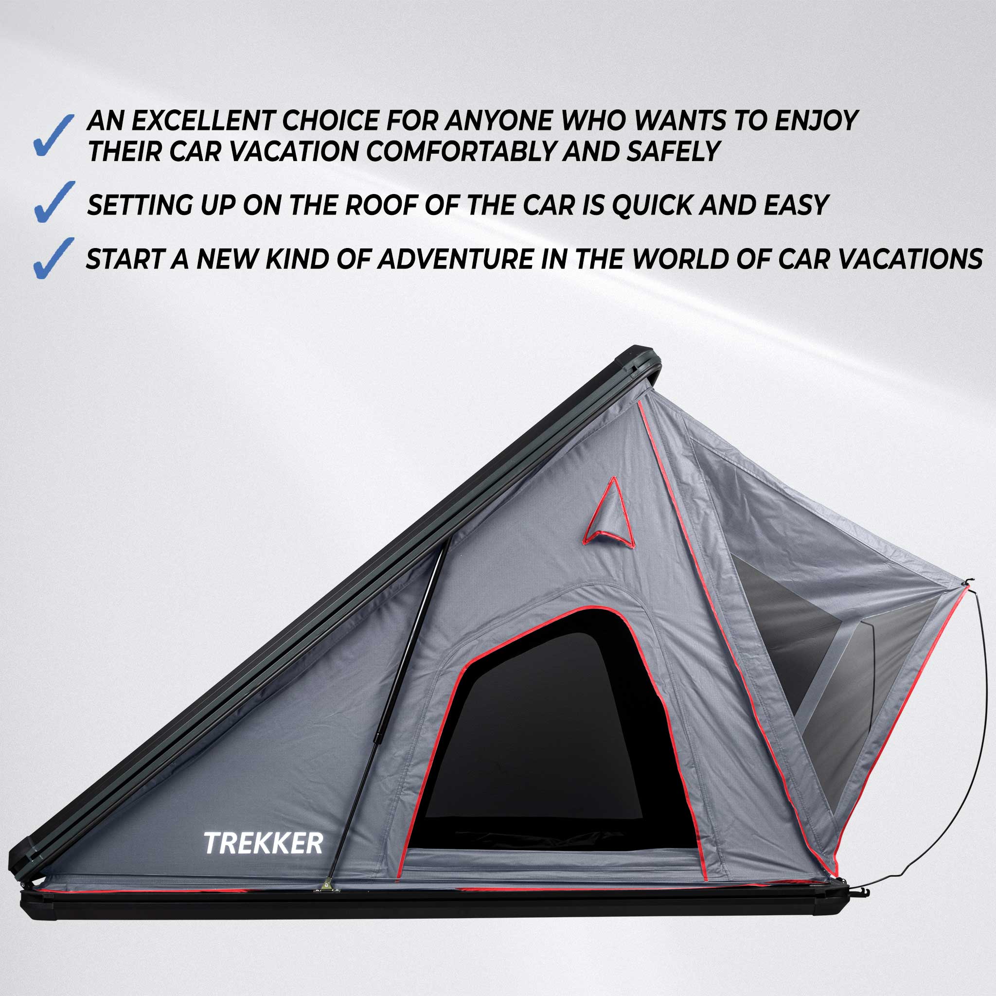 Trekker Rooftop Tent Voyager M, Grey