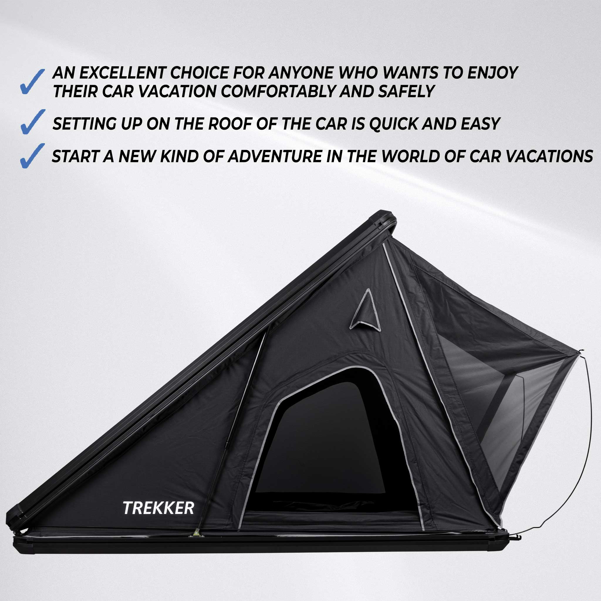 Trekker Rooftop Tent Voyager M, Black