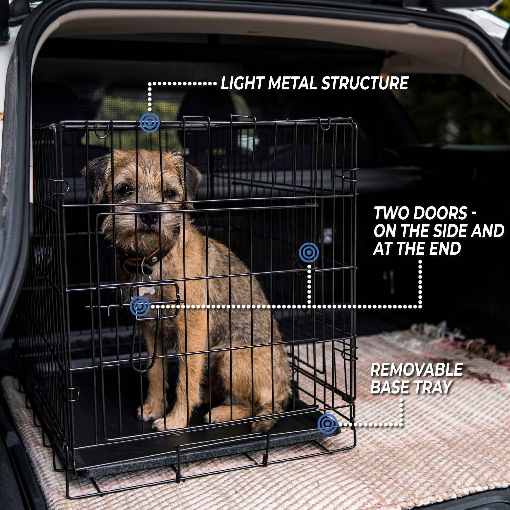 Trekker Dog Crate light metal M