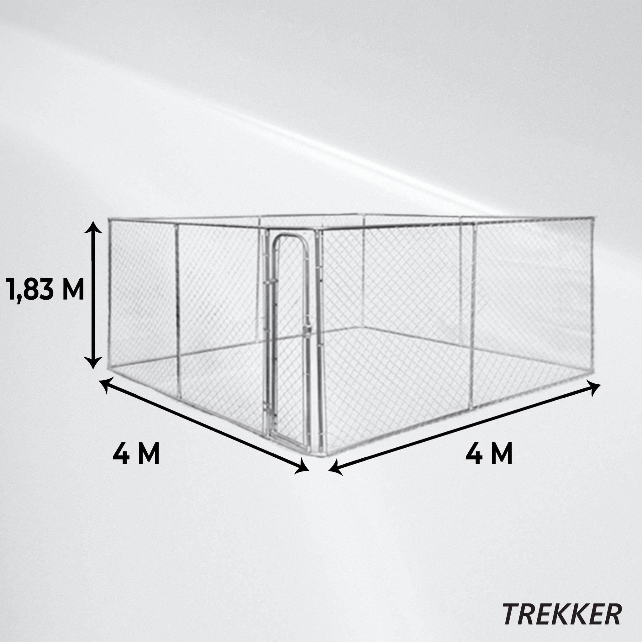 Trekker hundgård 4 x 4m