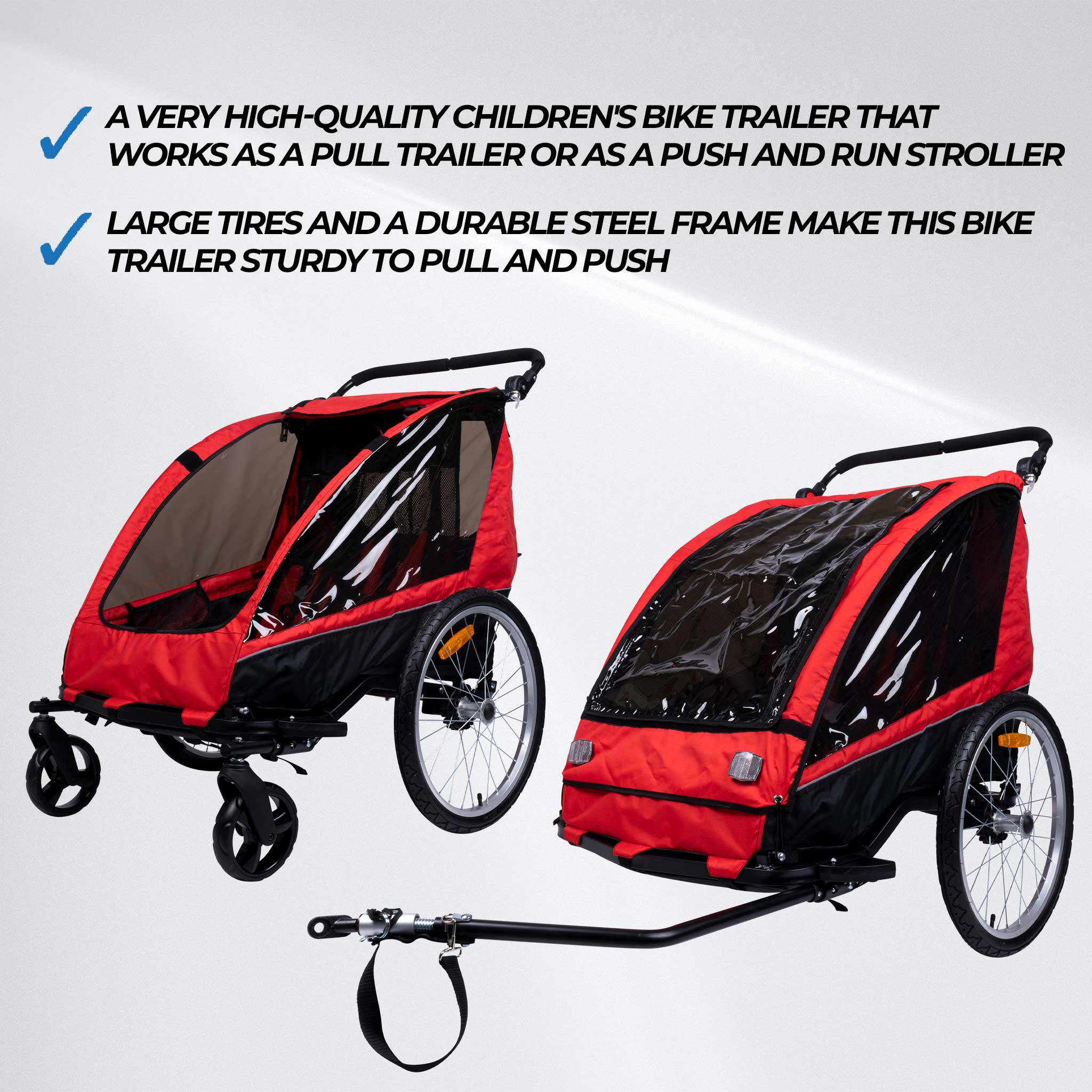 Trekker Bike Trailer for 1-2 Children Pro