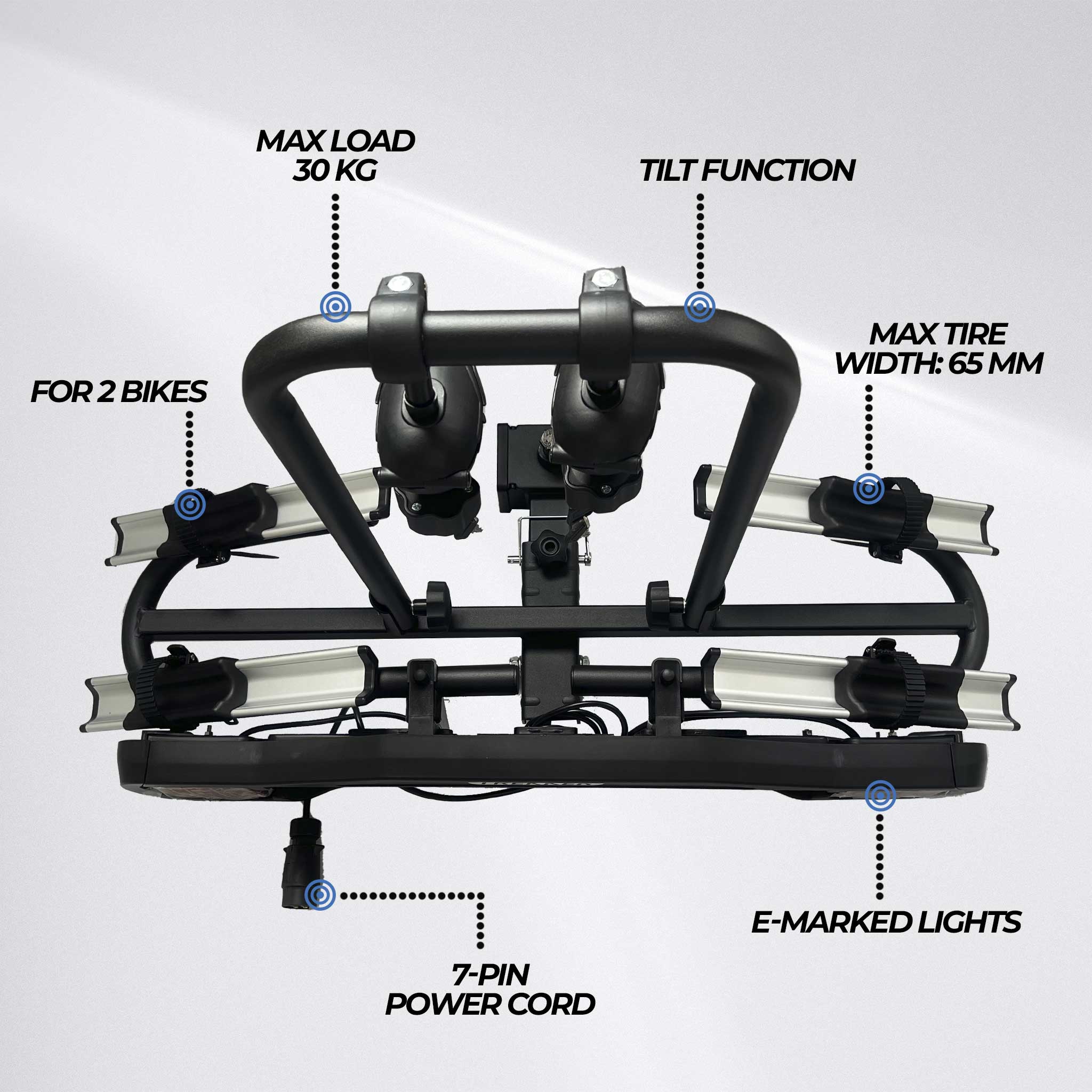 Trekker Bike Rack for car, 2 bikes R200
