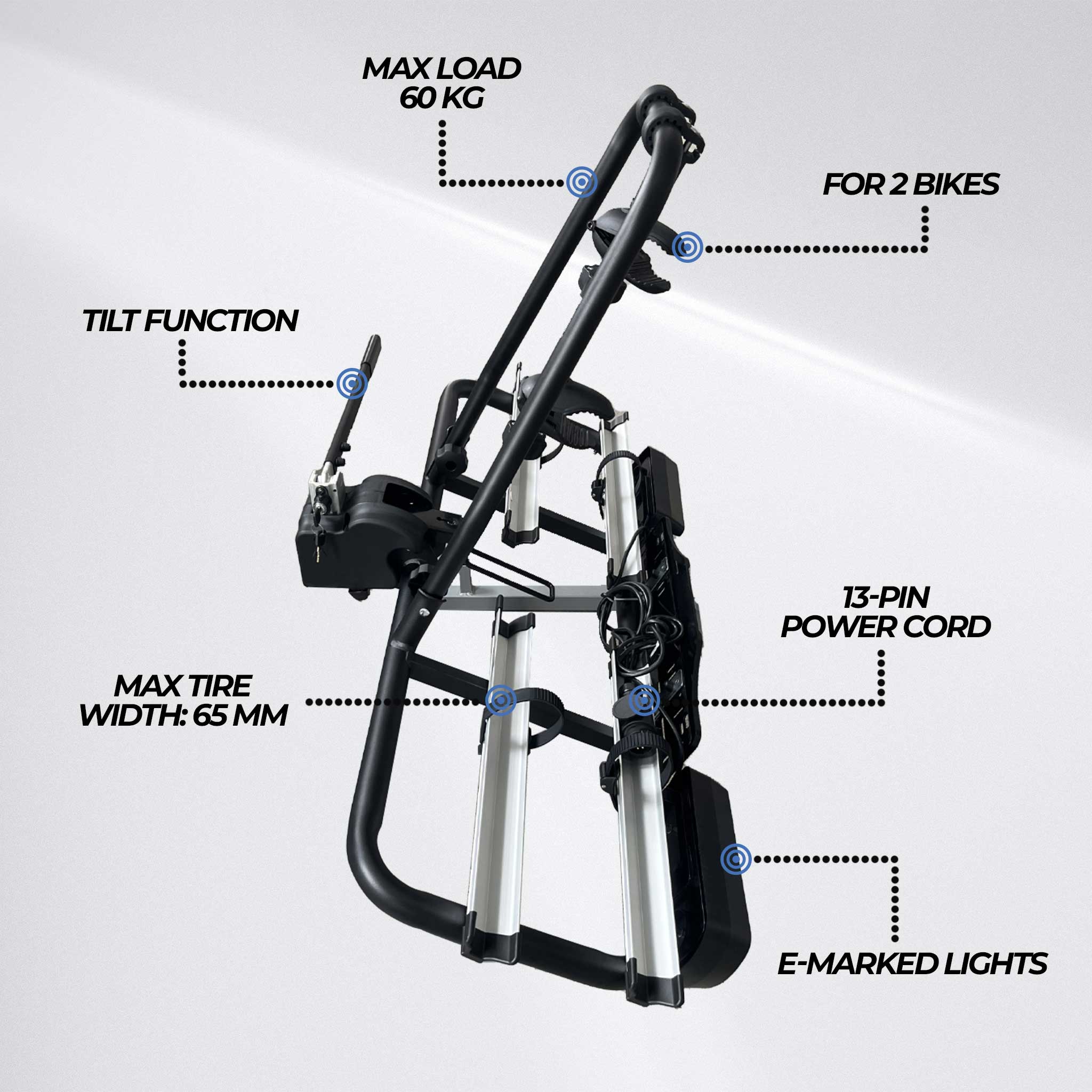 Trekker Bike Rack for car, 2 bikes X200