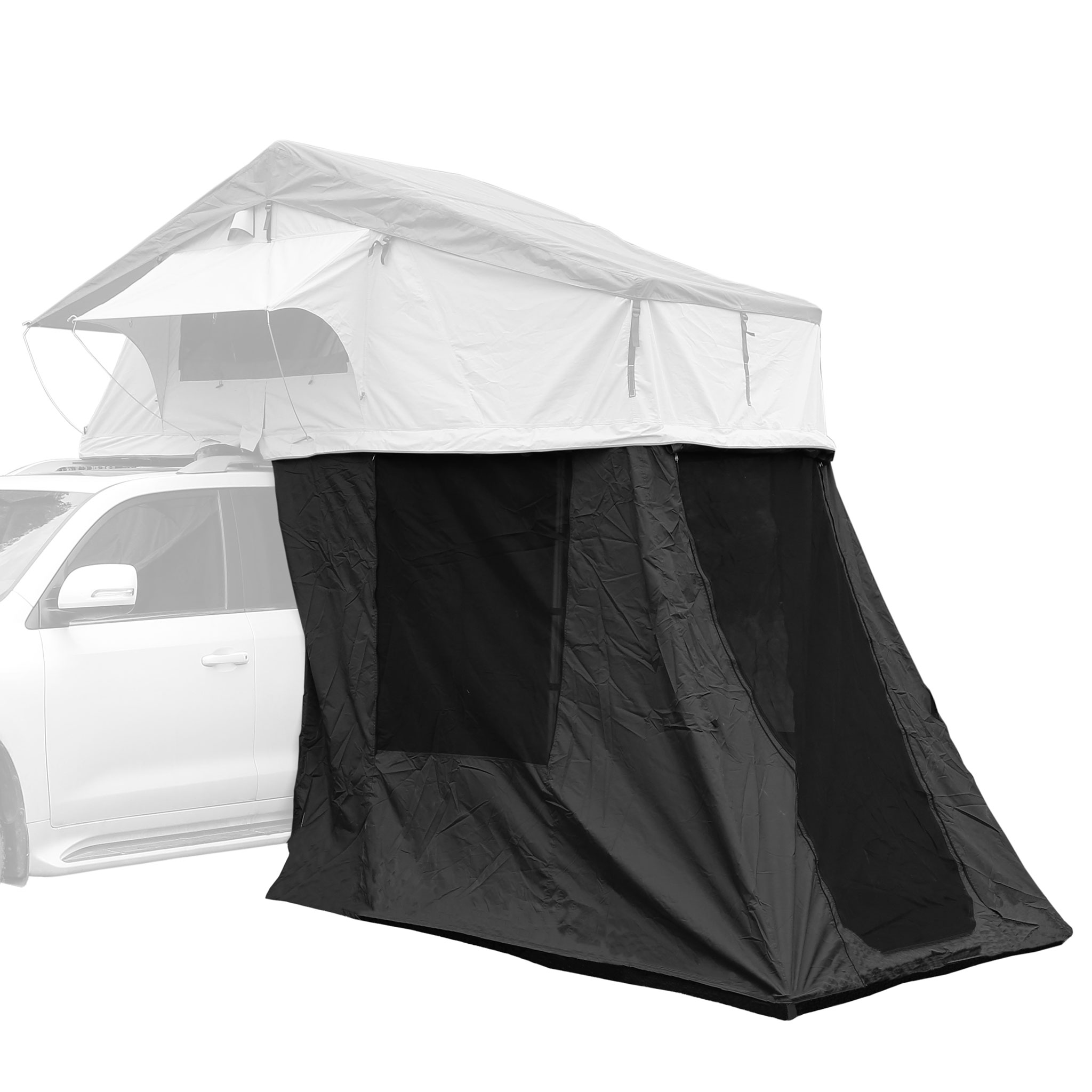 Trekker Annexe pour Tente de Toit pour Cabine L, Noir