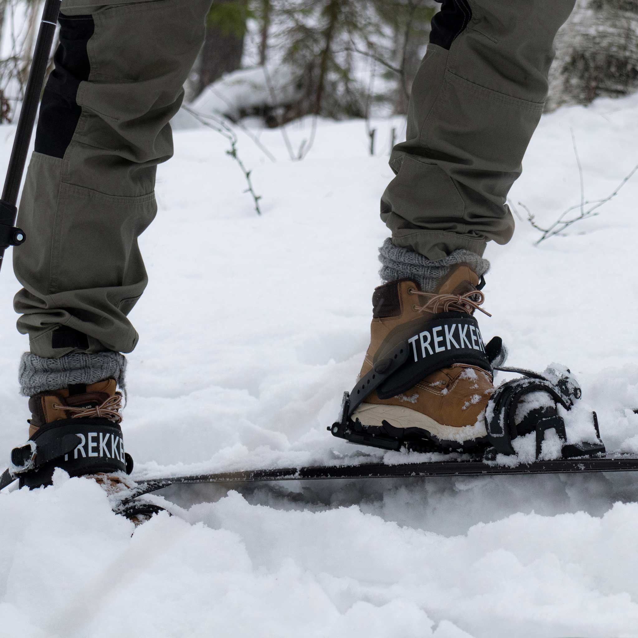 Trekker slidžių batų tvirtinimo įtaisai