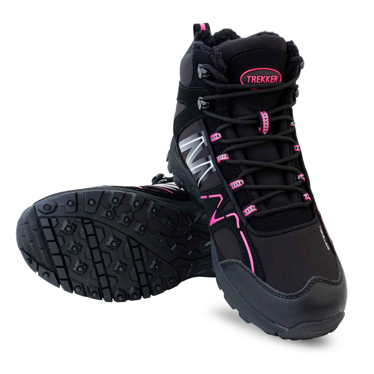 Trekker Winterschuhe mit spikes - Rosa
