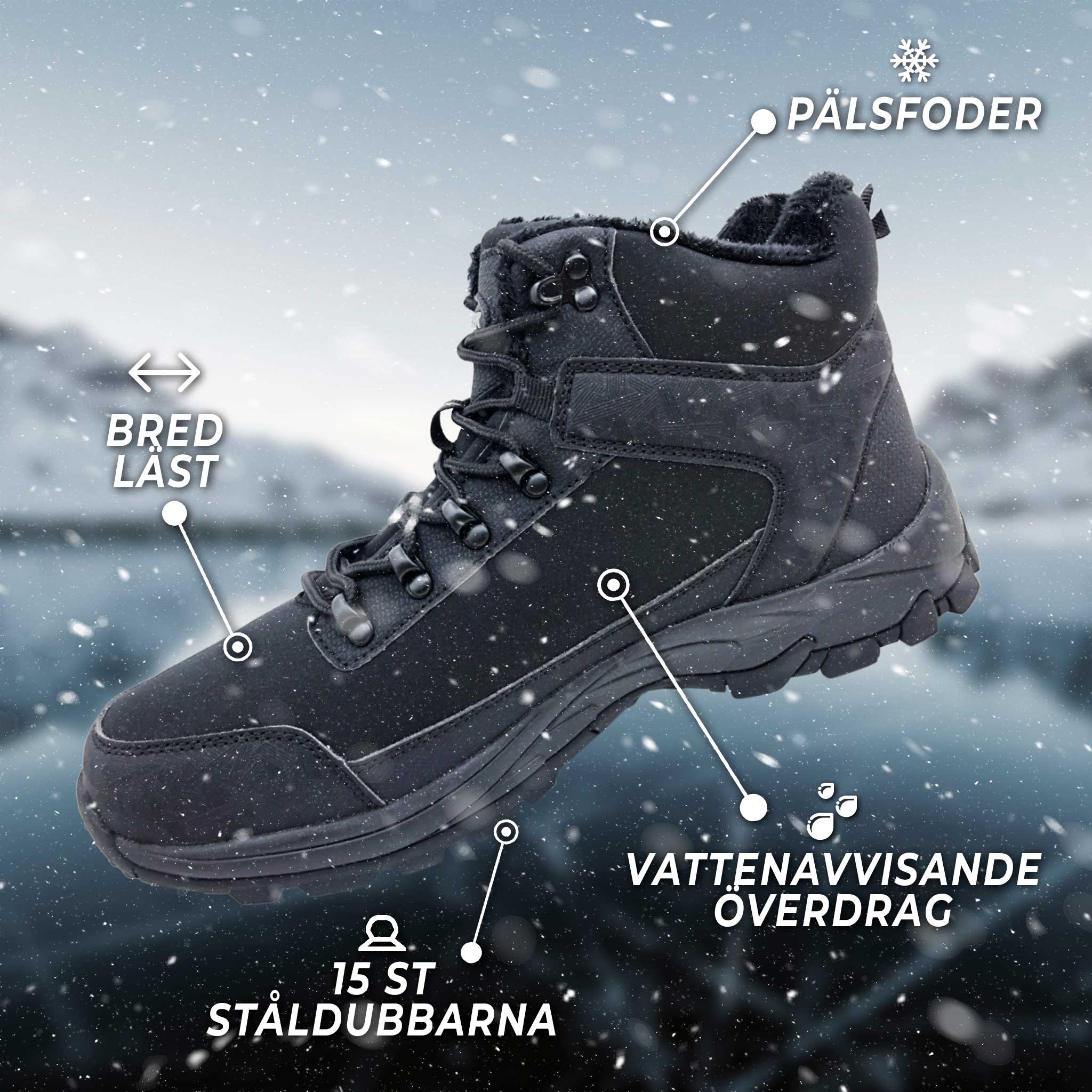Trekker Dubbskor Havu, storlekar: 36-46