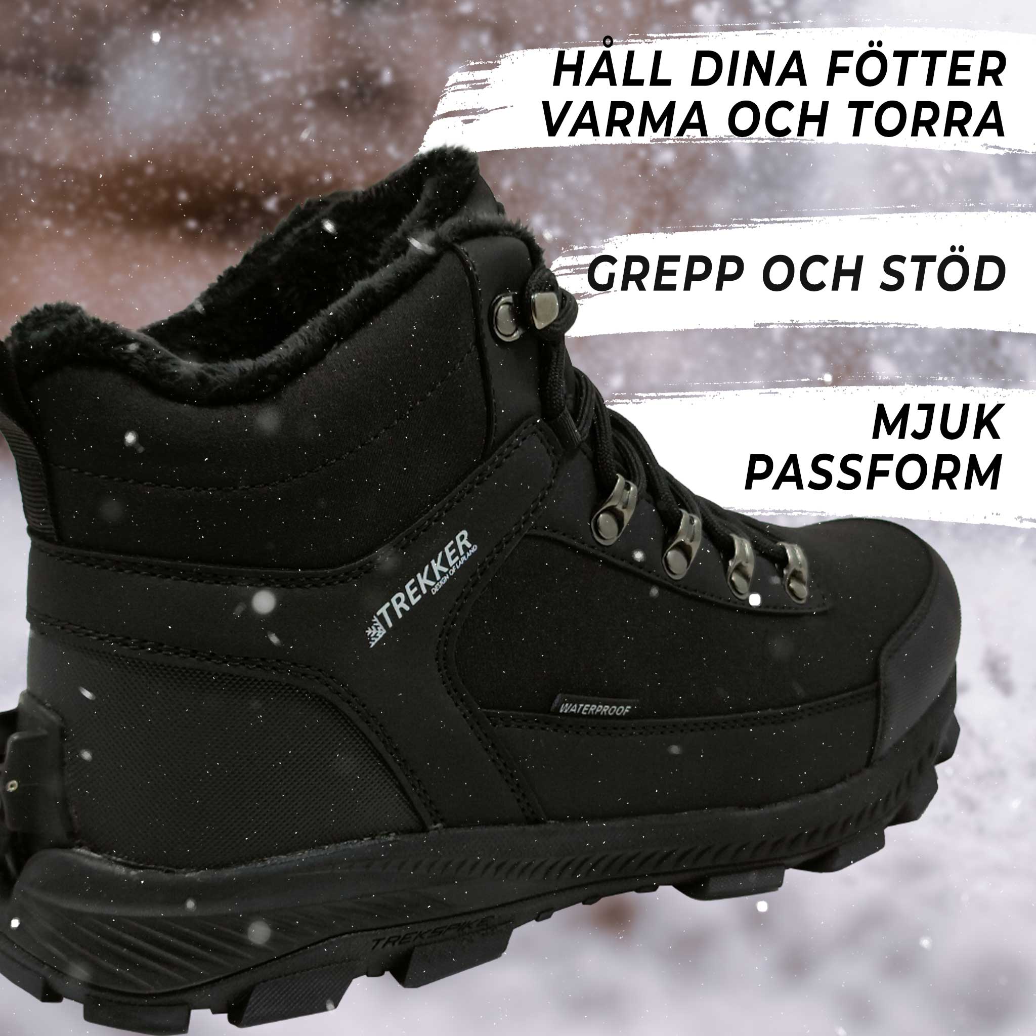 Trekker Dubbskor, vändbara dubbar, storlekar: 36-46
