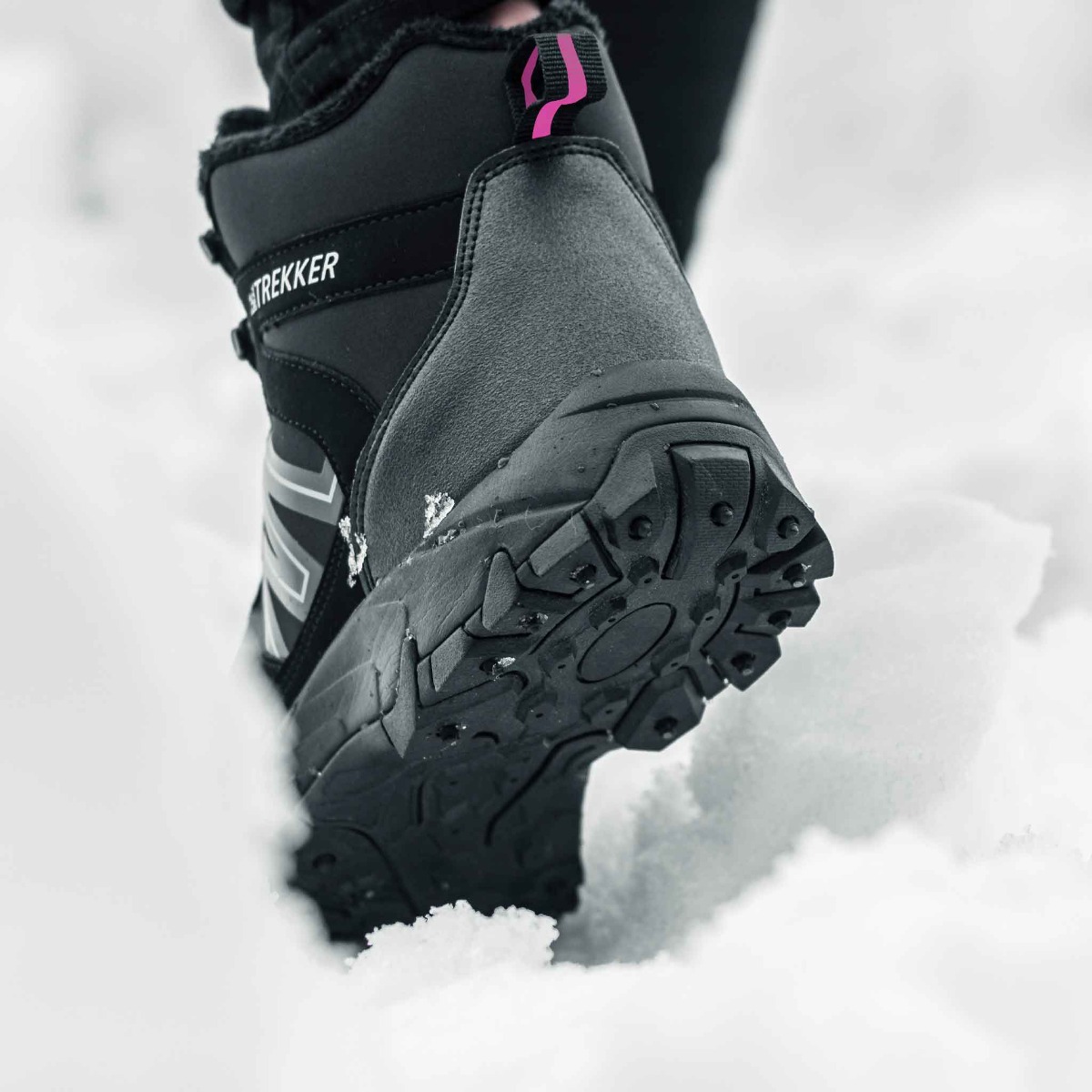 Trekker Winterschuhe mit spikes - Rosa