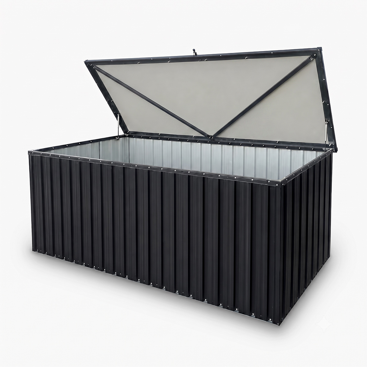 Fornorth Skrzynia Ogrodowa 172x78x73cm 814L, Czarna