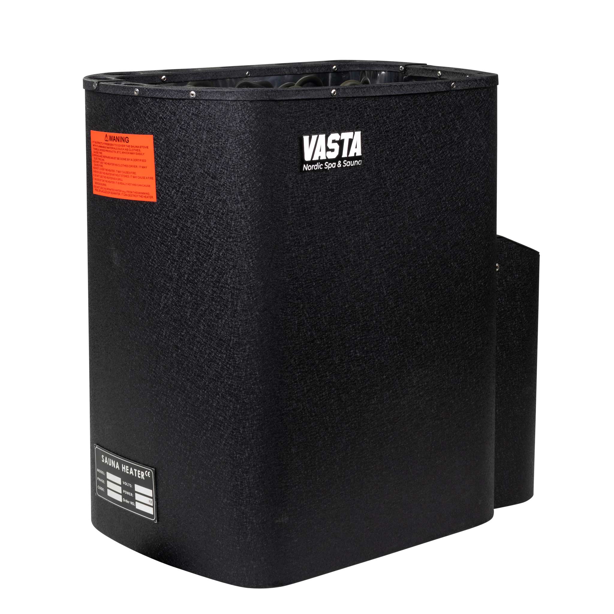 Vasta Bastuaggregat Blaze 8kw, svart, fast, 7-12m3