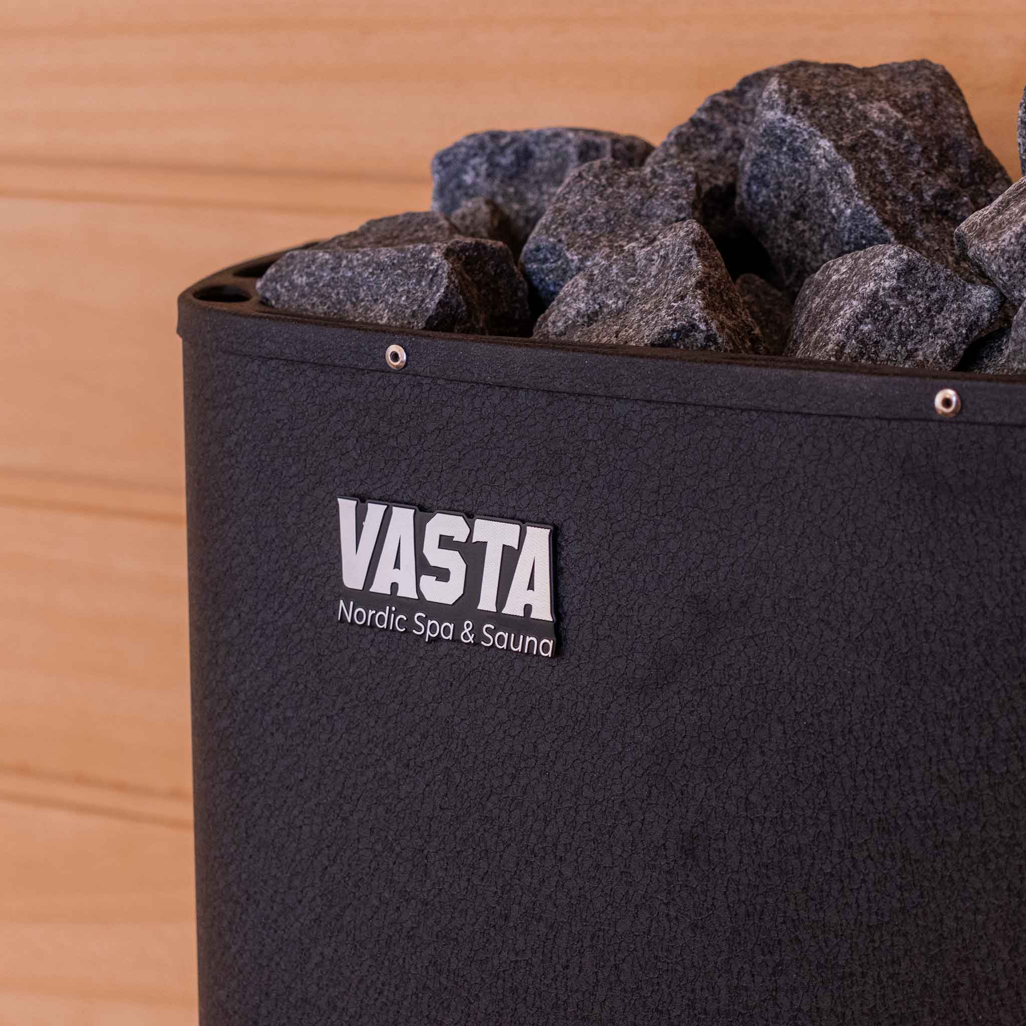 Vasta Elektriskā Pirts Krāsns Blaze 8kw, fiksēta vadība, 7-12m3, melna