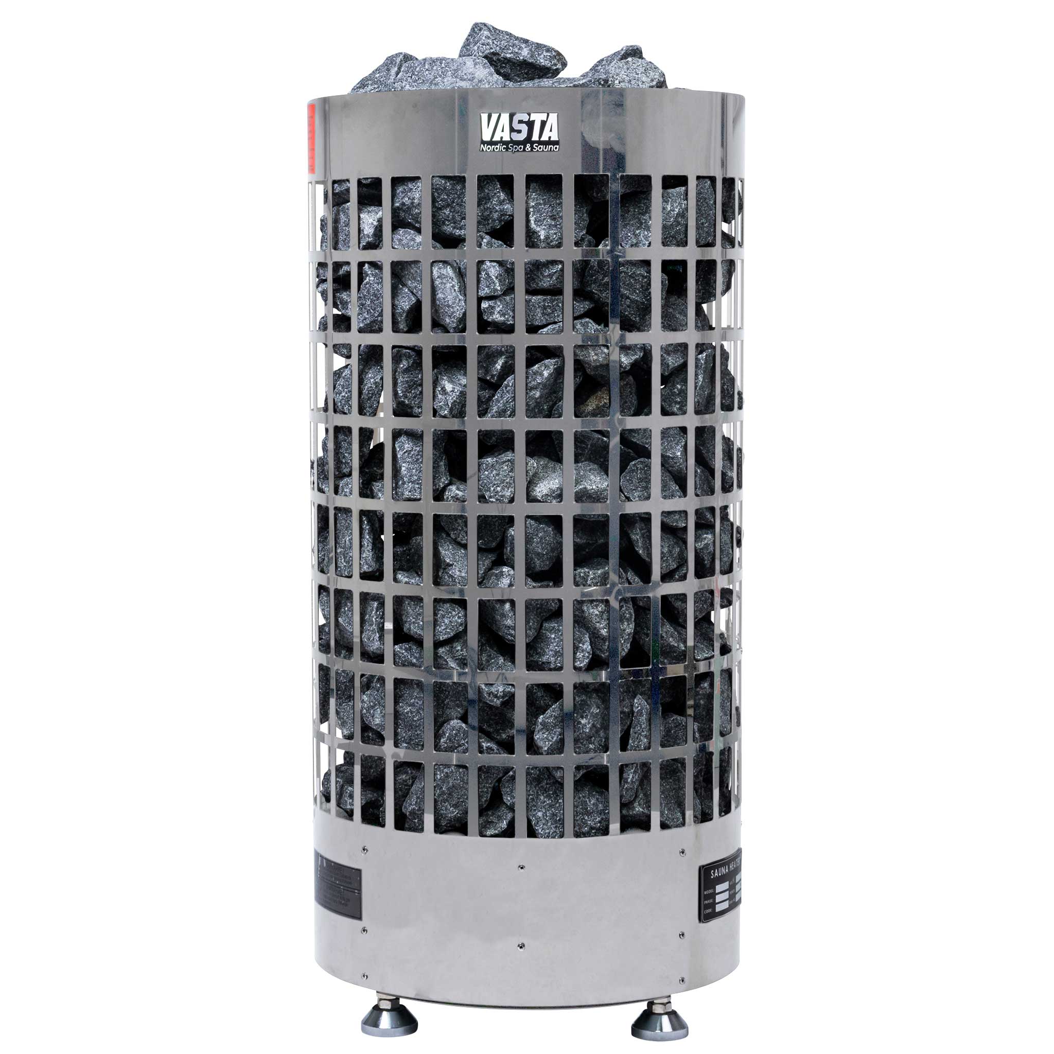 Vasta Saunaofen elektrisch Ignite 6kw, separate regelung, 5-8m3, stahl