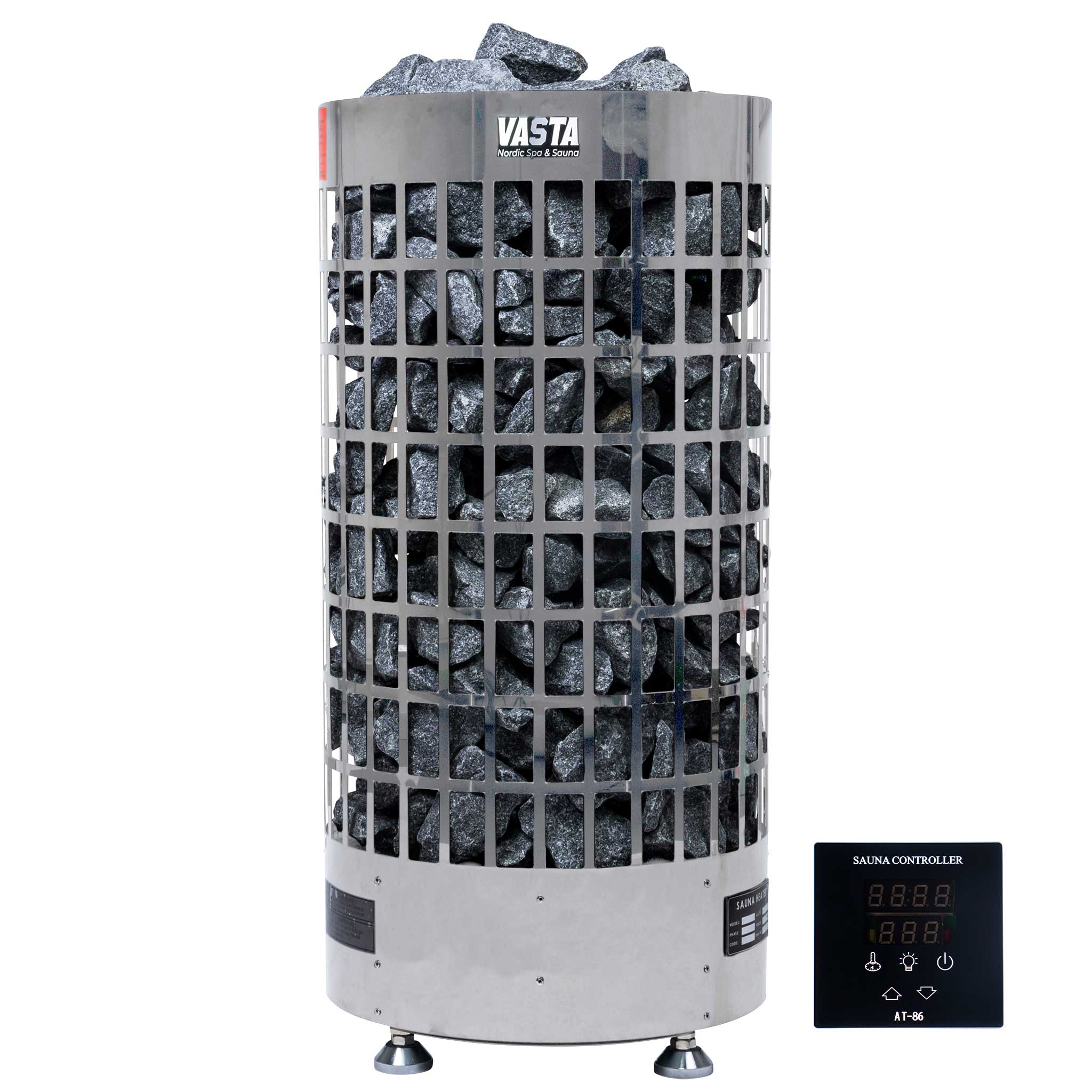 Vasta Saunaofen elektrisch Ignite 6kw, separate regelung, 5-8m3, stahl