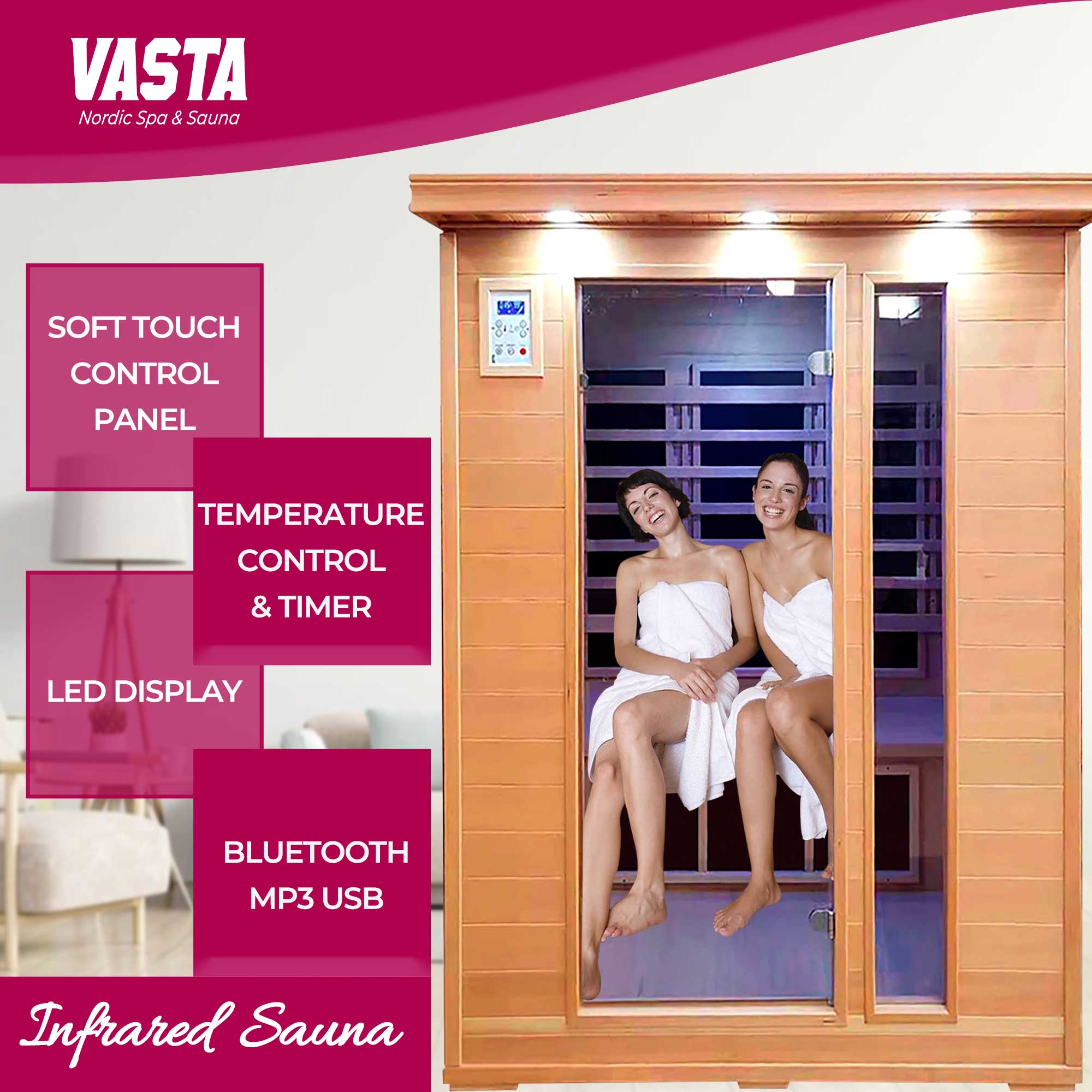 Vasta Infrared Sauna 3 persons