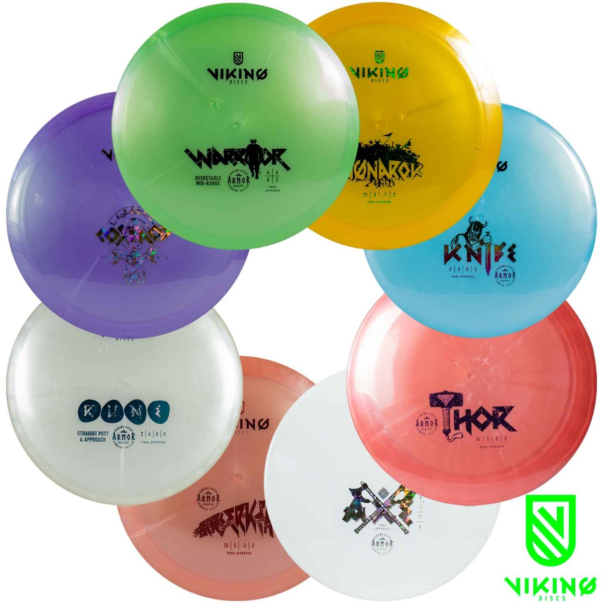 Viking Discs Armor Zestaw - 8 dysków