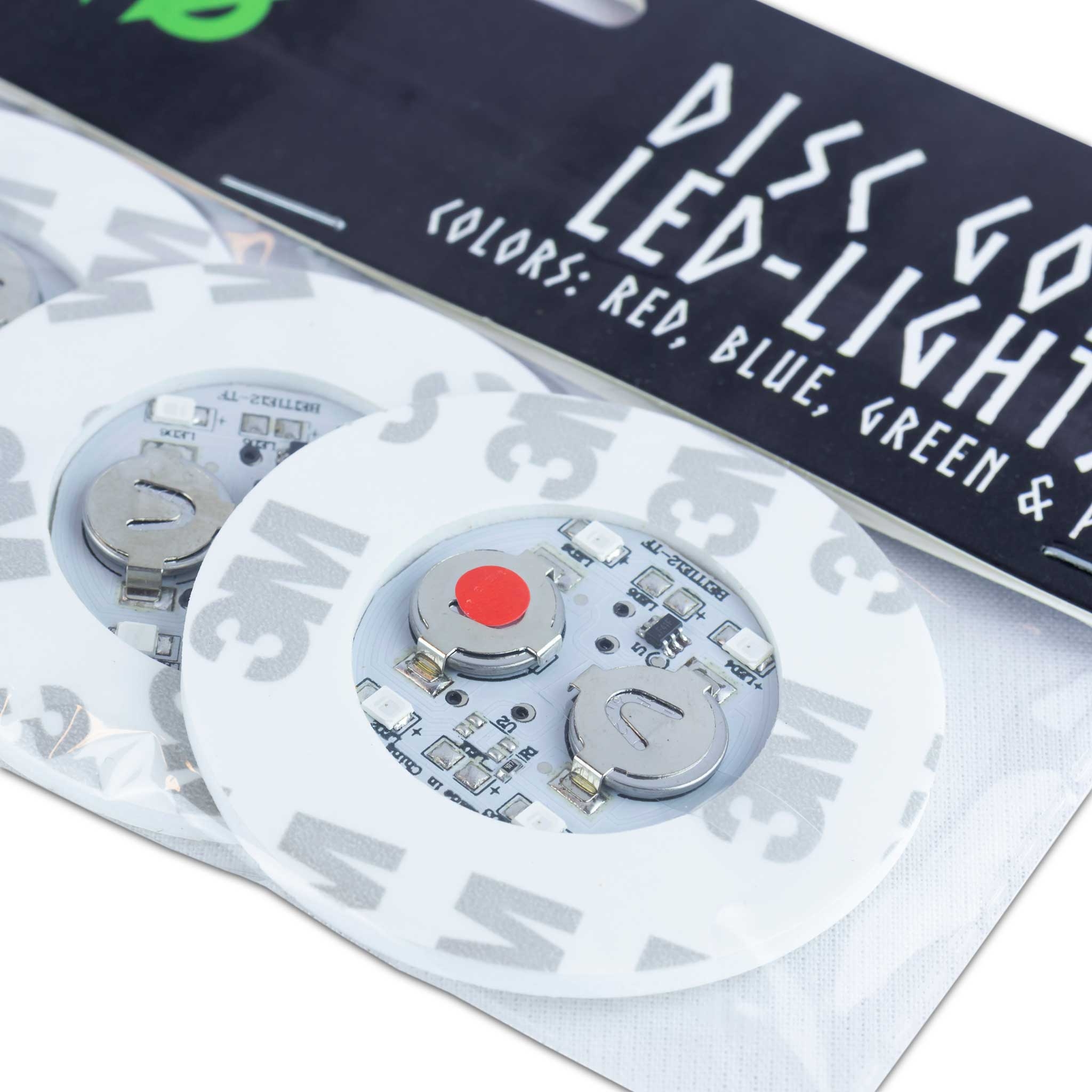 Viking Discs LED-valo frisbeegolfkiekkoon, väri (4kpl)