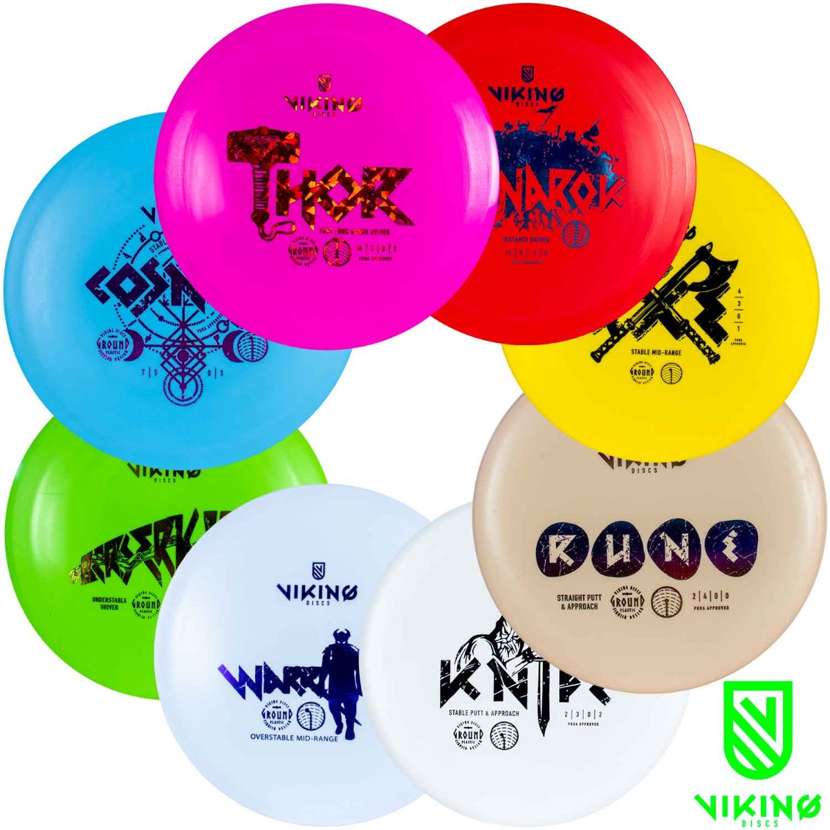 Viking Discs Set de 8 disques - Ground
