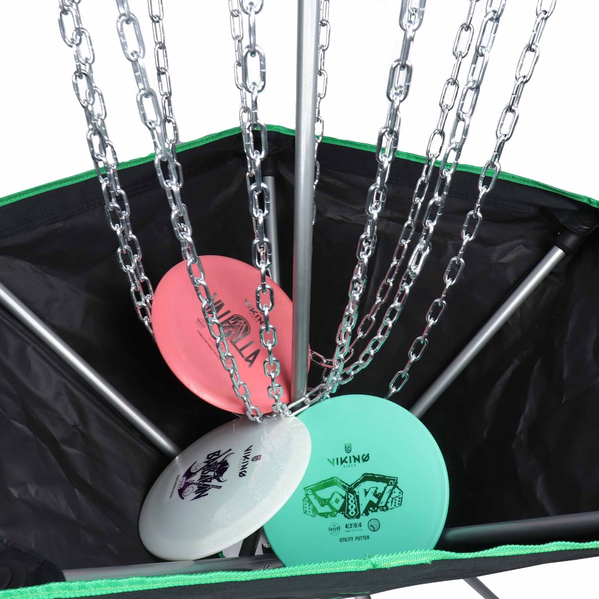 Viking Discs Raid pārnēsājams disc golf grozs