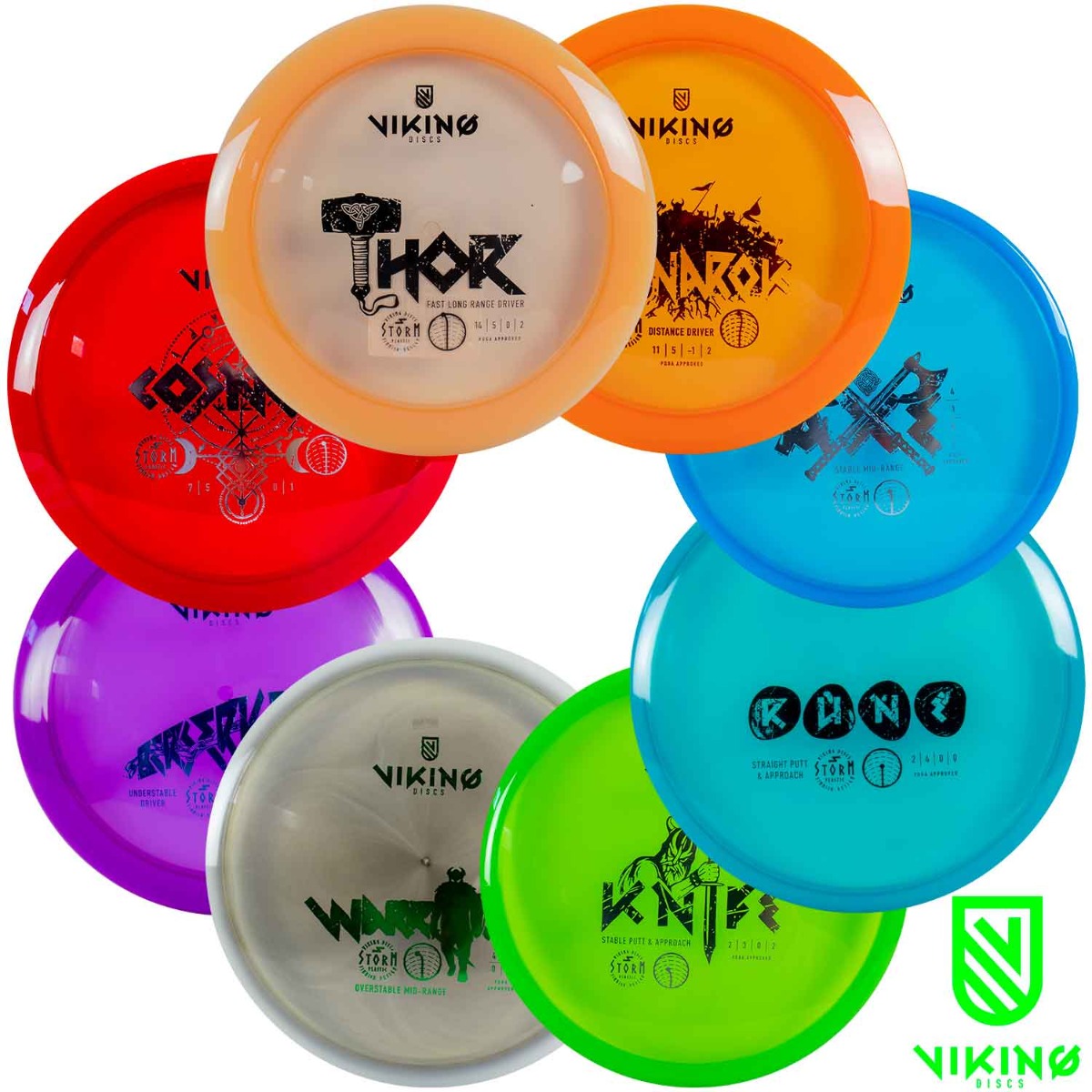 Viking Discs Disc Golf Set Storm - 8 Scheiben
