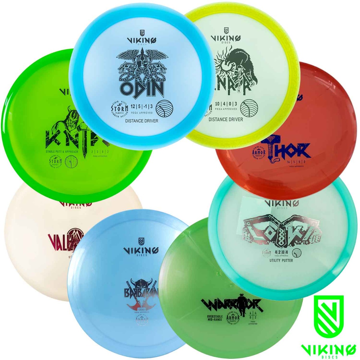Viking Discs Tournament Set, 8 disc set