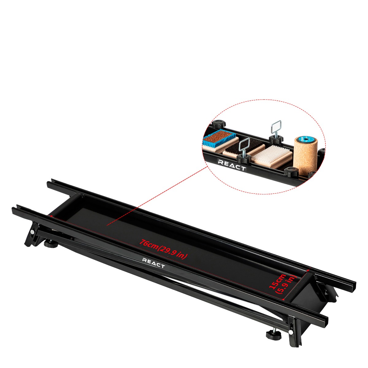 React Ski Waxing stand for two skis