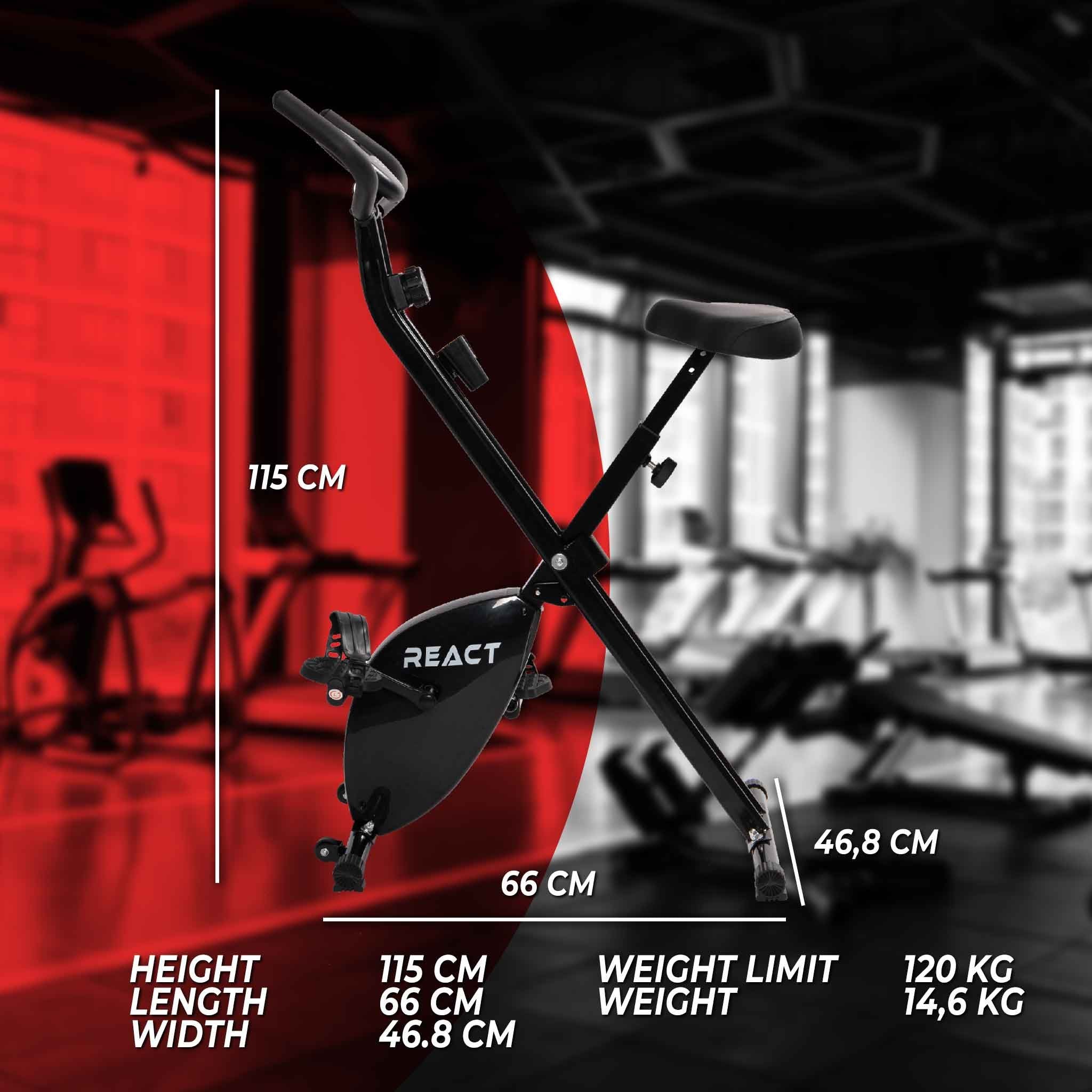 React Exercise Bike foldable